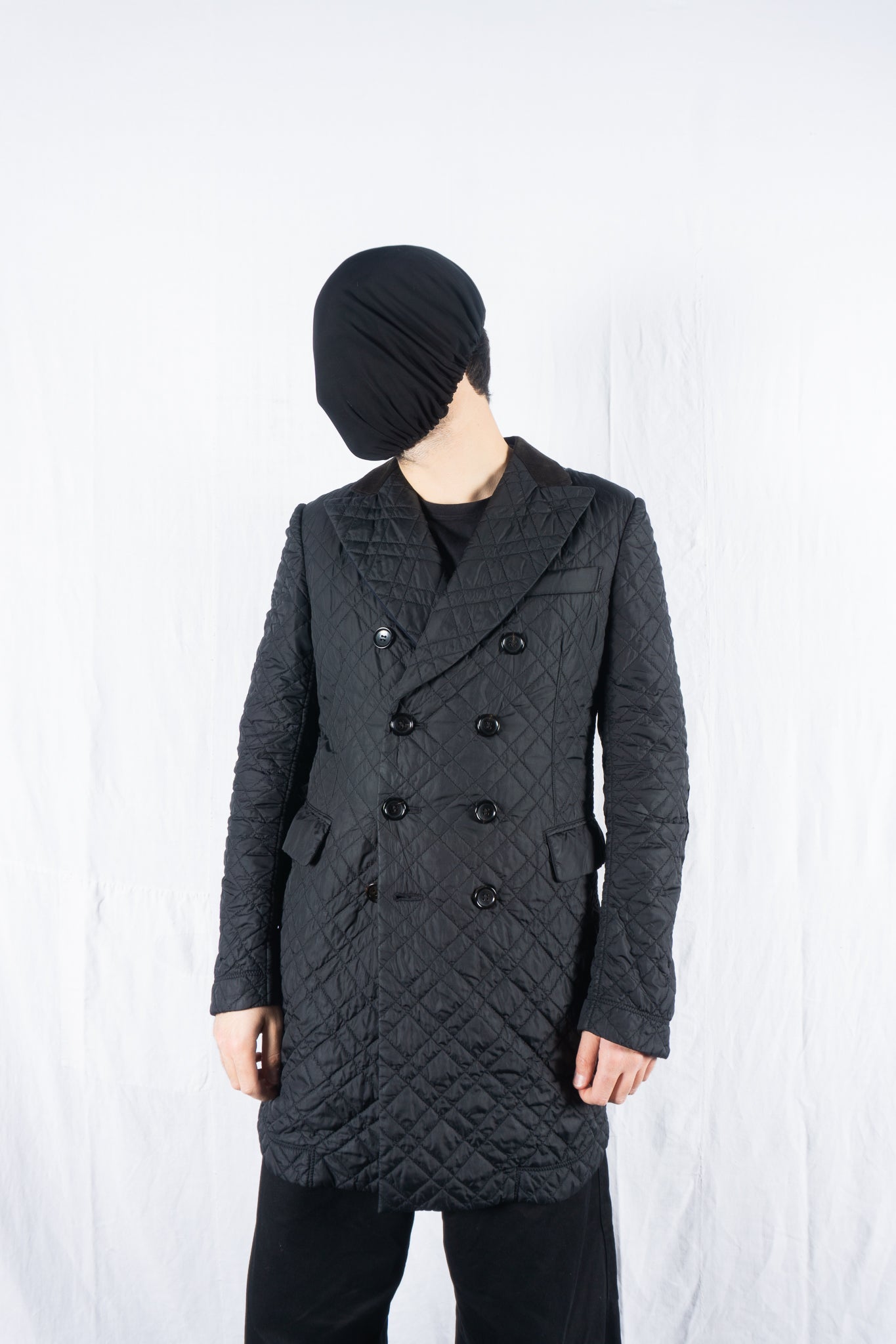 Junya Watanabe Man A/W 2014 quilted coat – front view | Recente Studio
