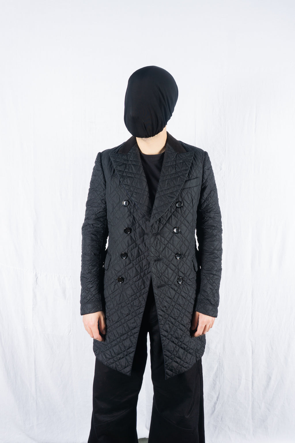 Junya Watanabe Man AW14 quilted coat – open front | Recente Studio