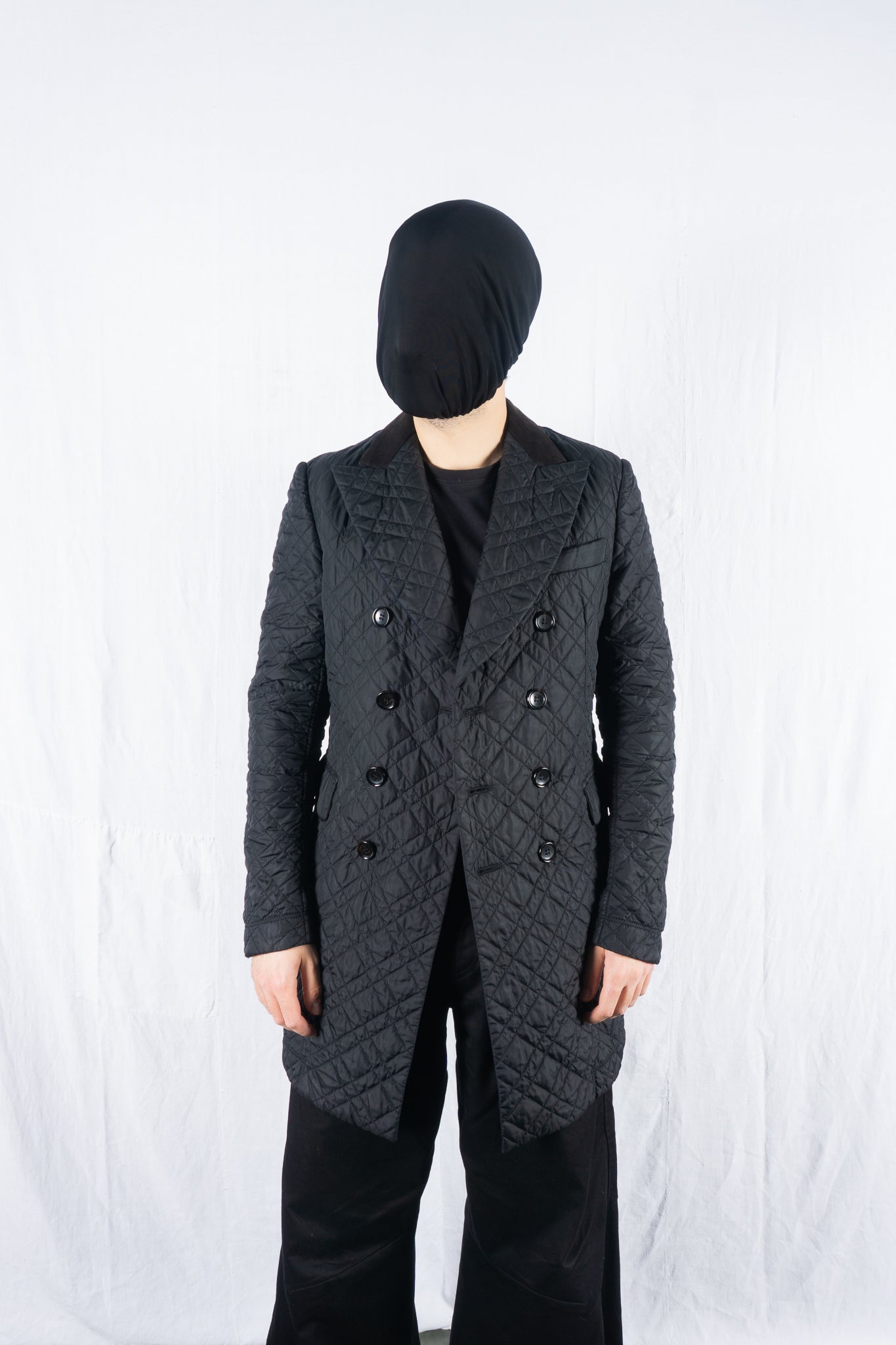 Junya Watanabe Man AW14 quilted coat – open front | Recente Studio