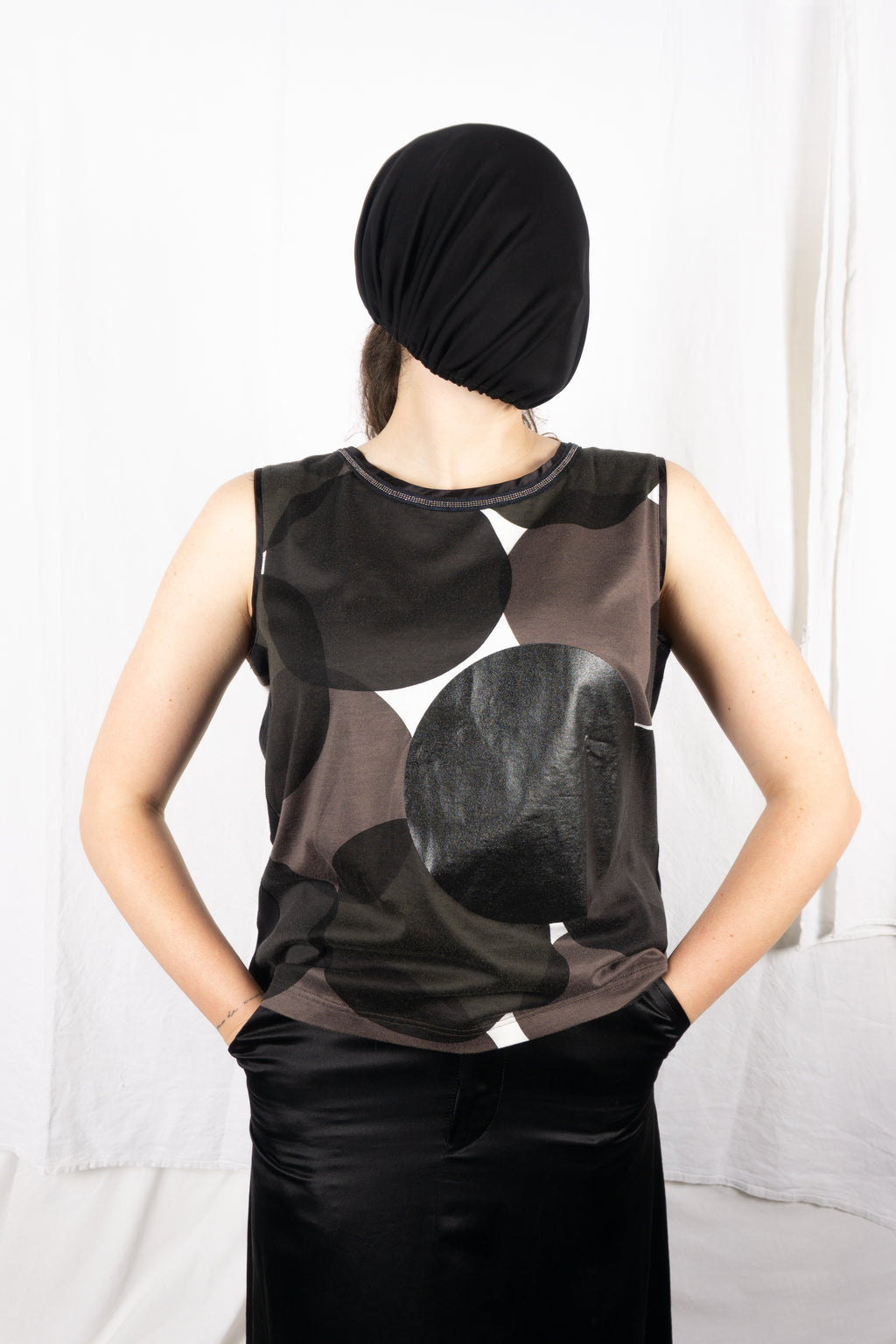 Junya Watanabe AW14 dot print vest – side view | Recente Studio