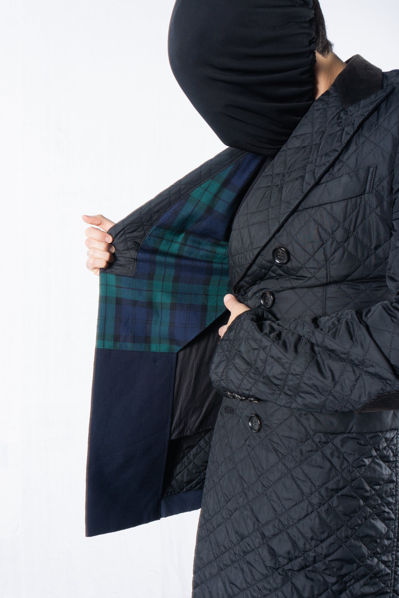 Junya Watanabe Man AW14 quilted coat – lining detail | Recente Studio