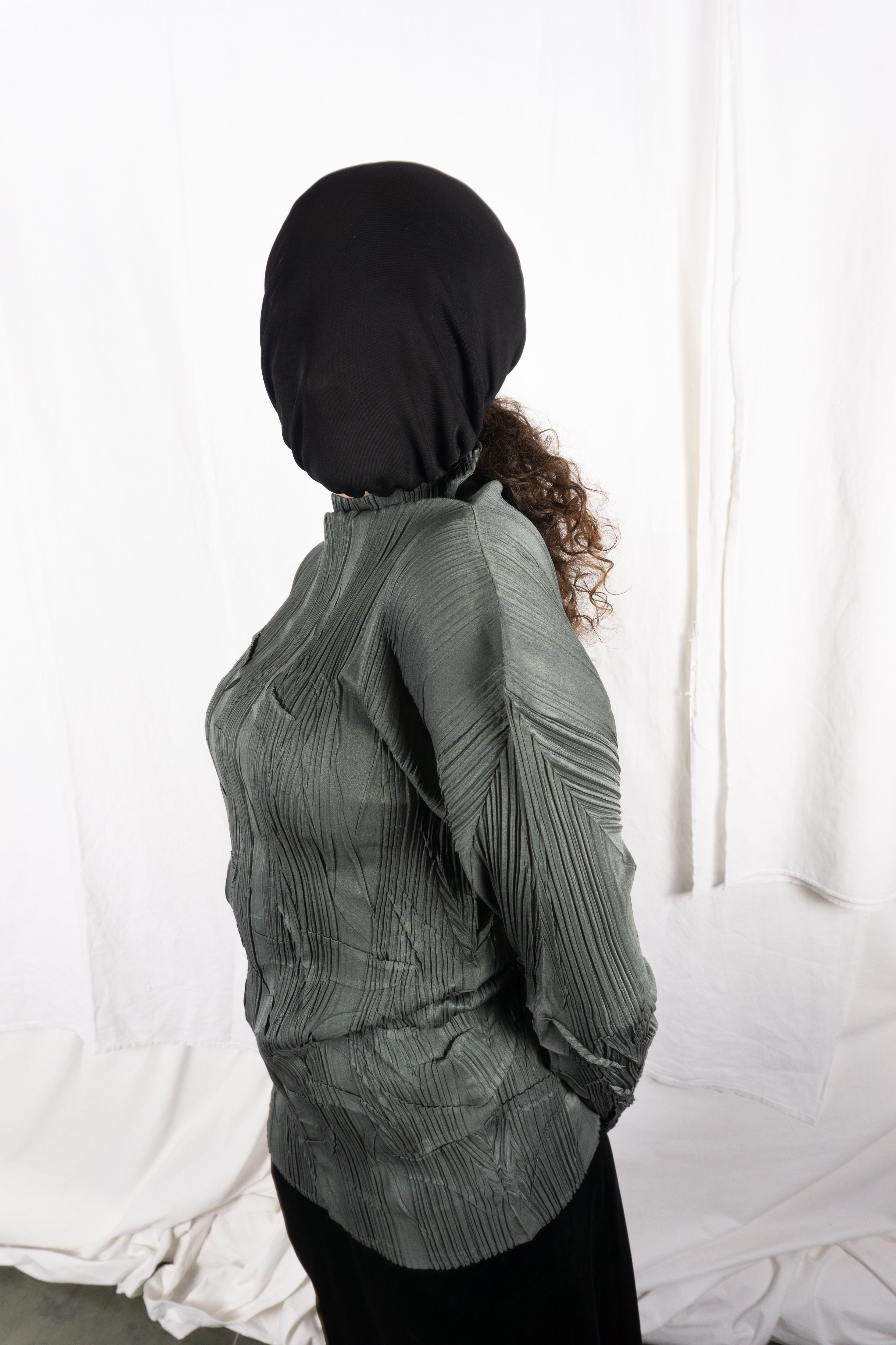 Issey Miyake A/W 1995 pleated top – full length | Recente Studio