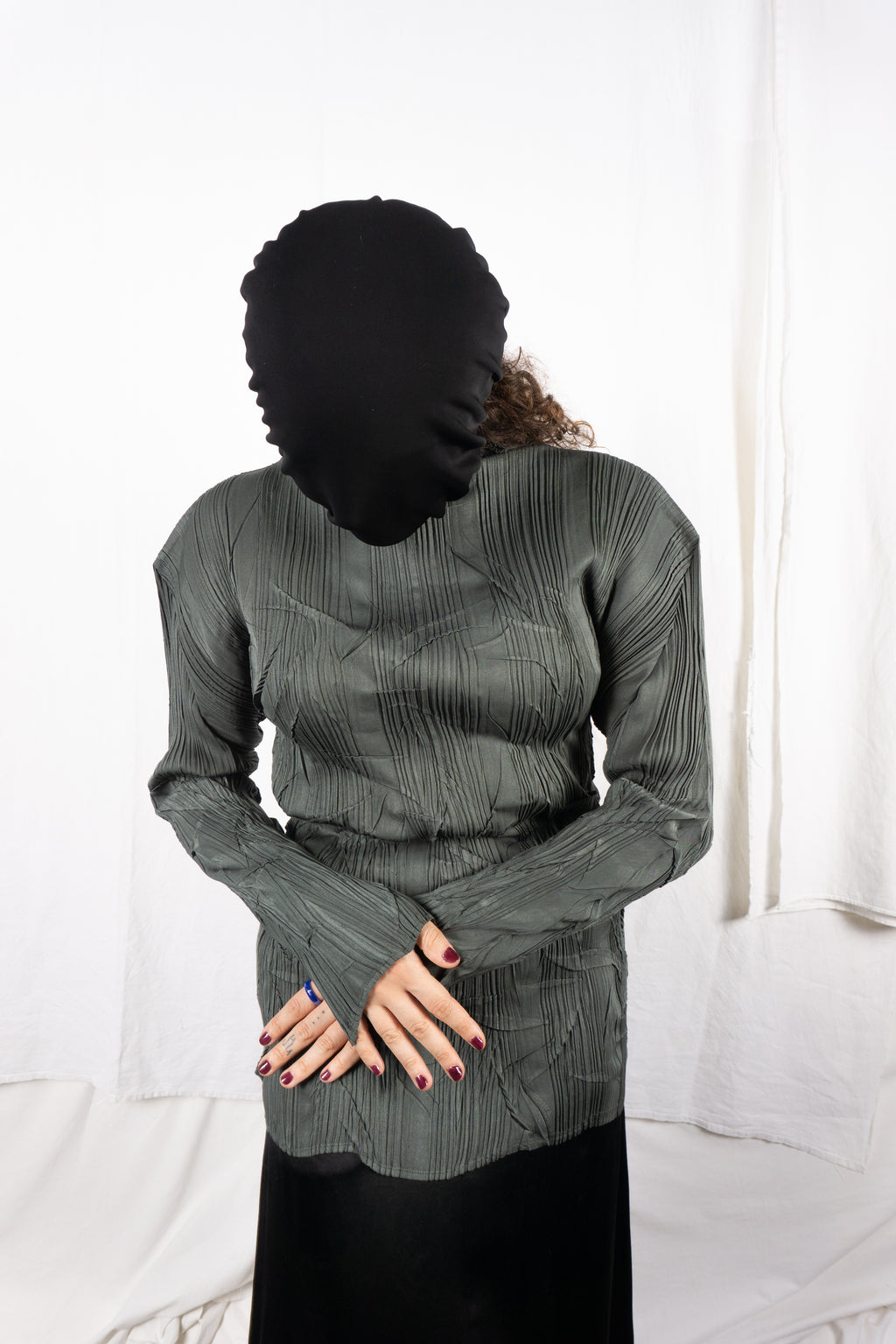 Issey Miyake AW95 pleated top – pleat detail | Recente Studio