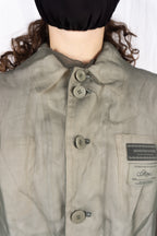 Undercover S/S 2024 transparent crop jacket – open front | Recente Studio