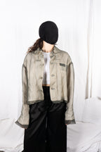 Undercover S/S 2024 transparent crop jacket – side view | Recente Studio