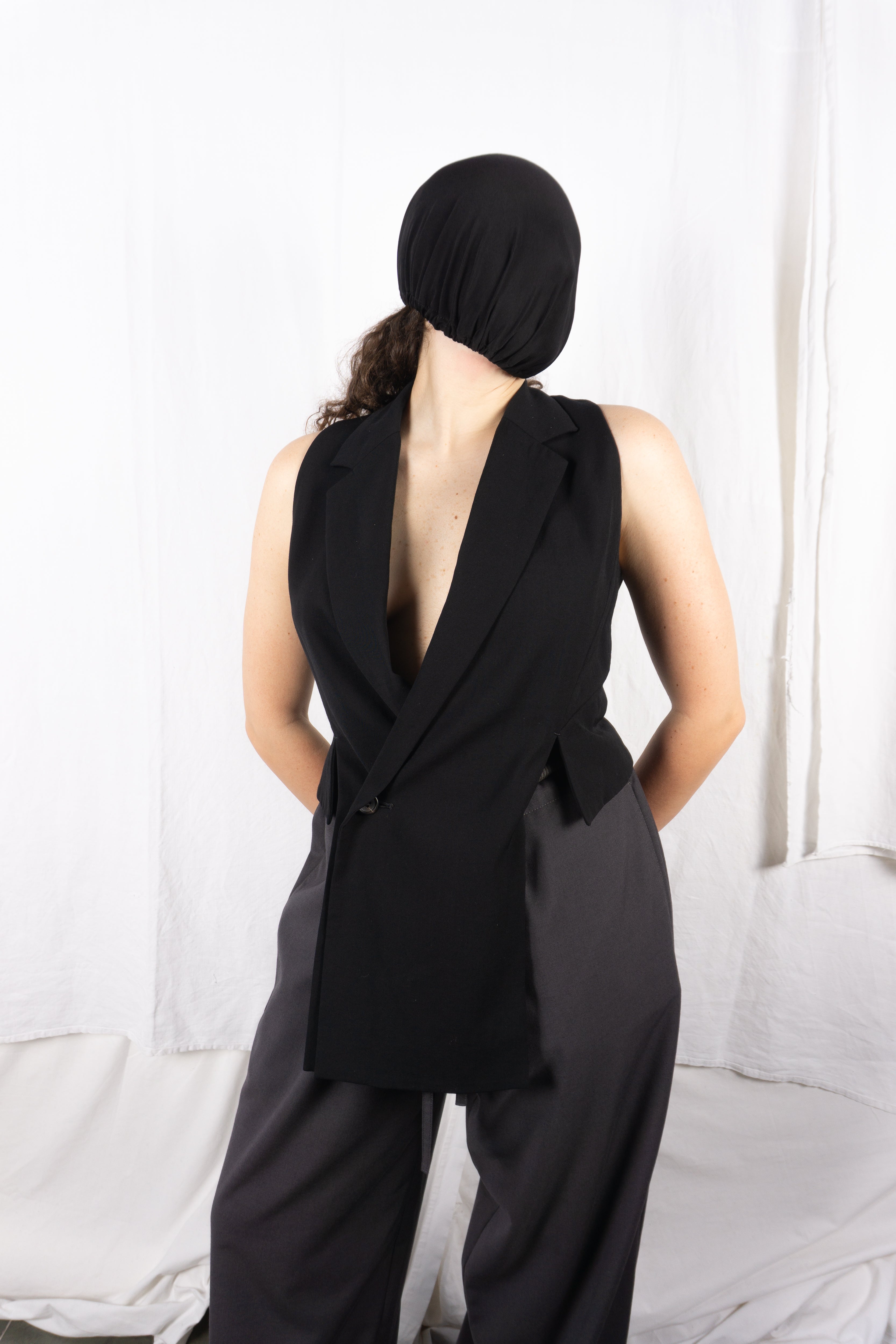 Y's Yohji Yamamoto SS15 asymmetrical gilet – full length | Recente Studio