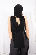 Y's Yohji Yamamoto S/S 2015 asymmetrical gilet – back view | Recente Studio