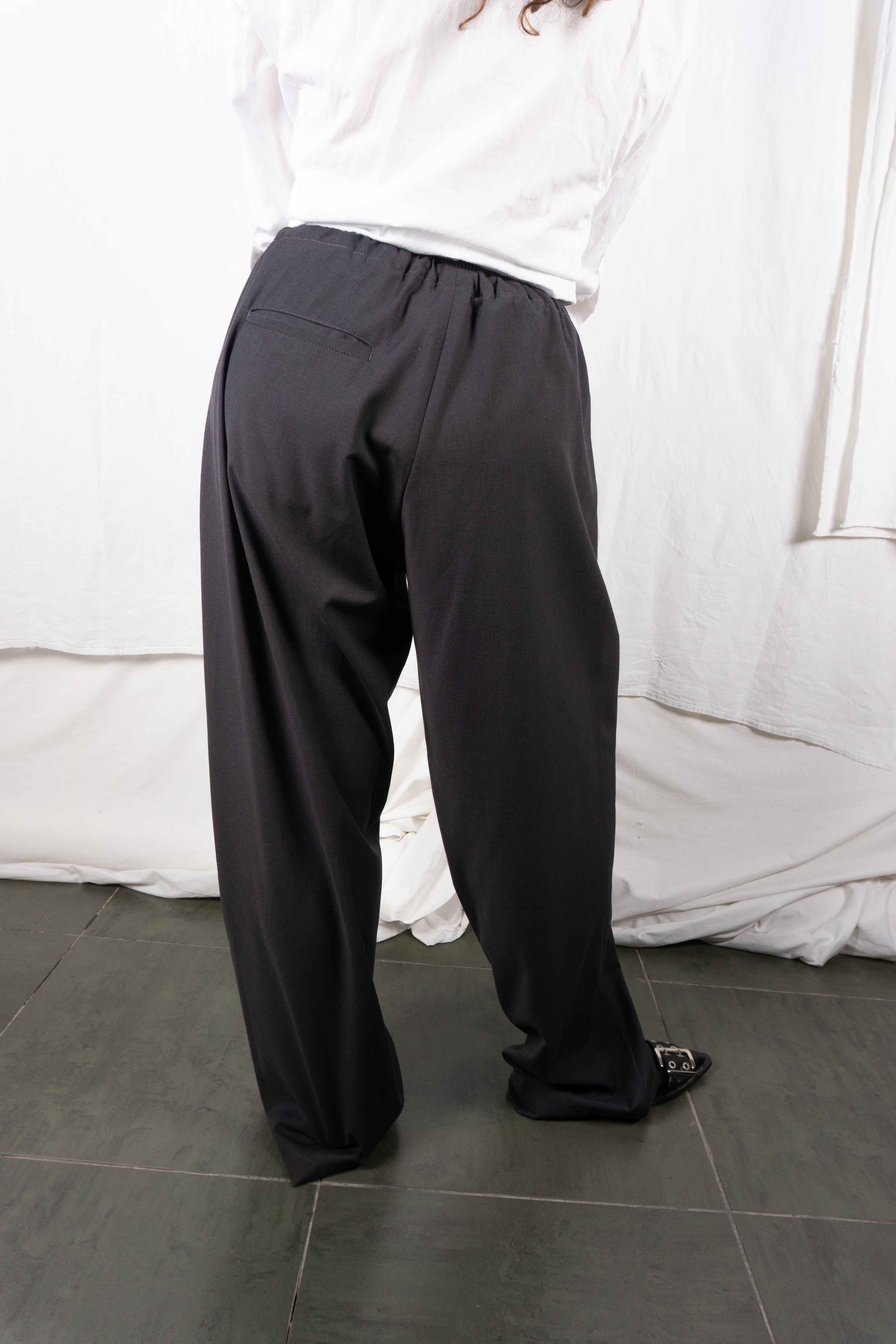 Y's Yohji Yamamoto 2010s wide pants – back view | Recente Studio