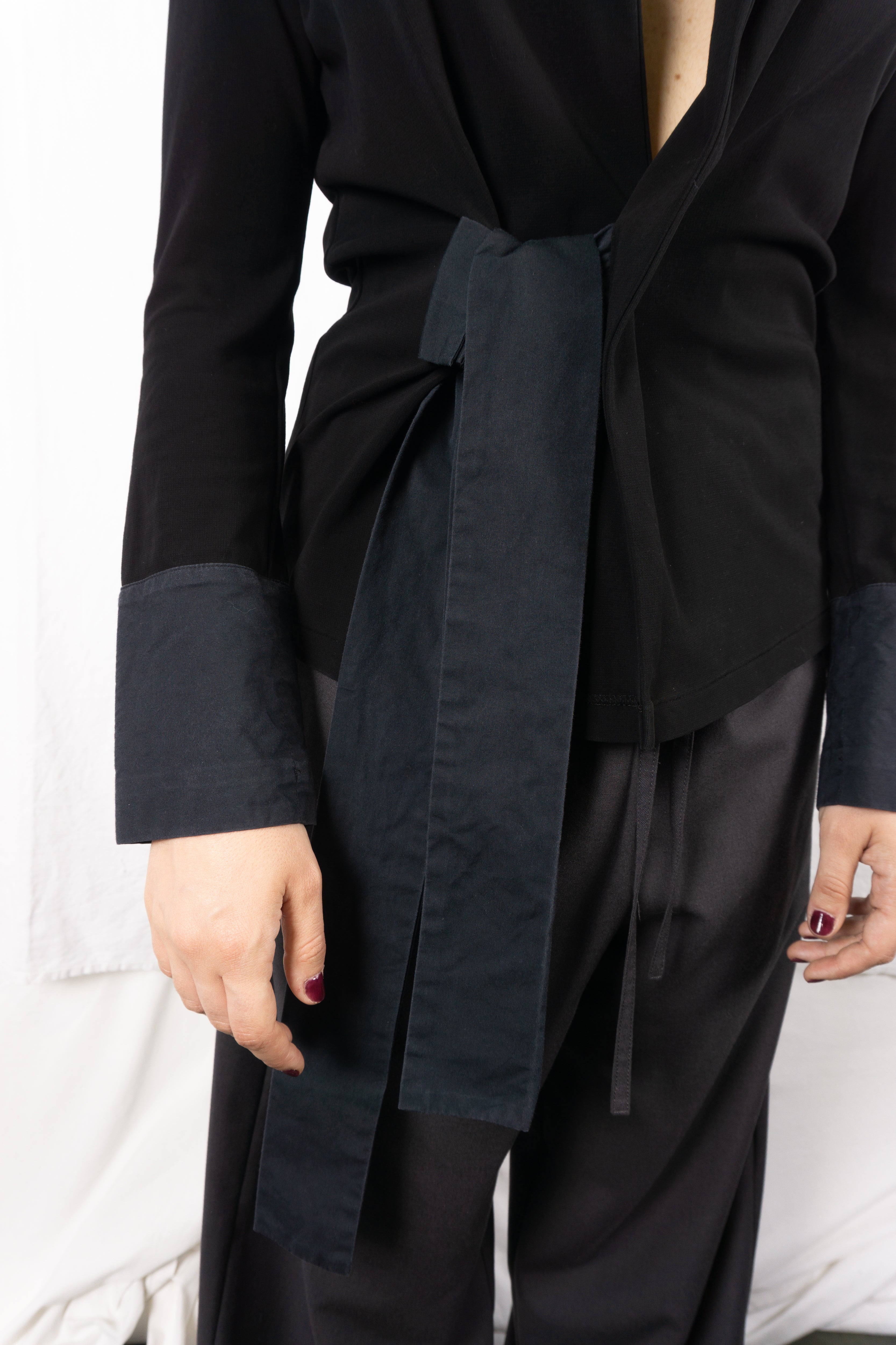 Yohji Yamamoto Noir A/W 2009 Japandi jacket – back view | Recente Studio