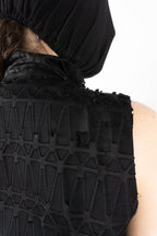 Issey Miyake S/S 2017 sleeveless patches jacket – print detail | Recente Studio