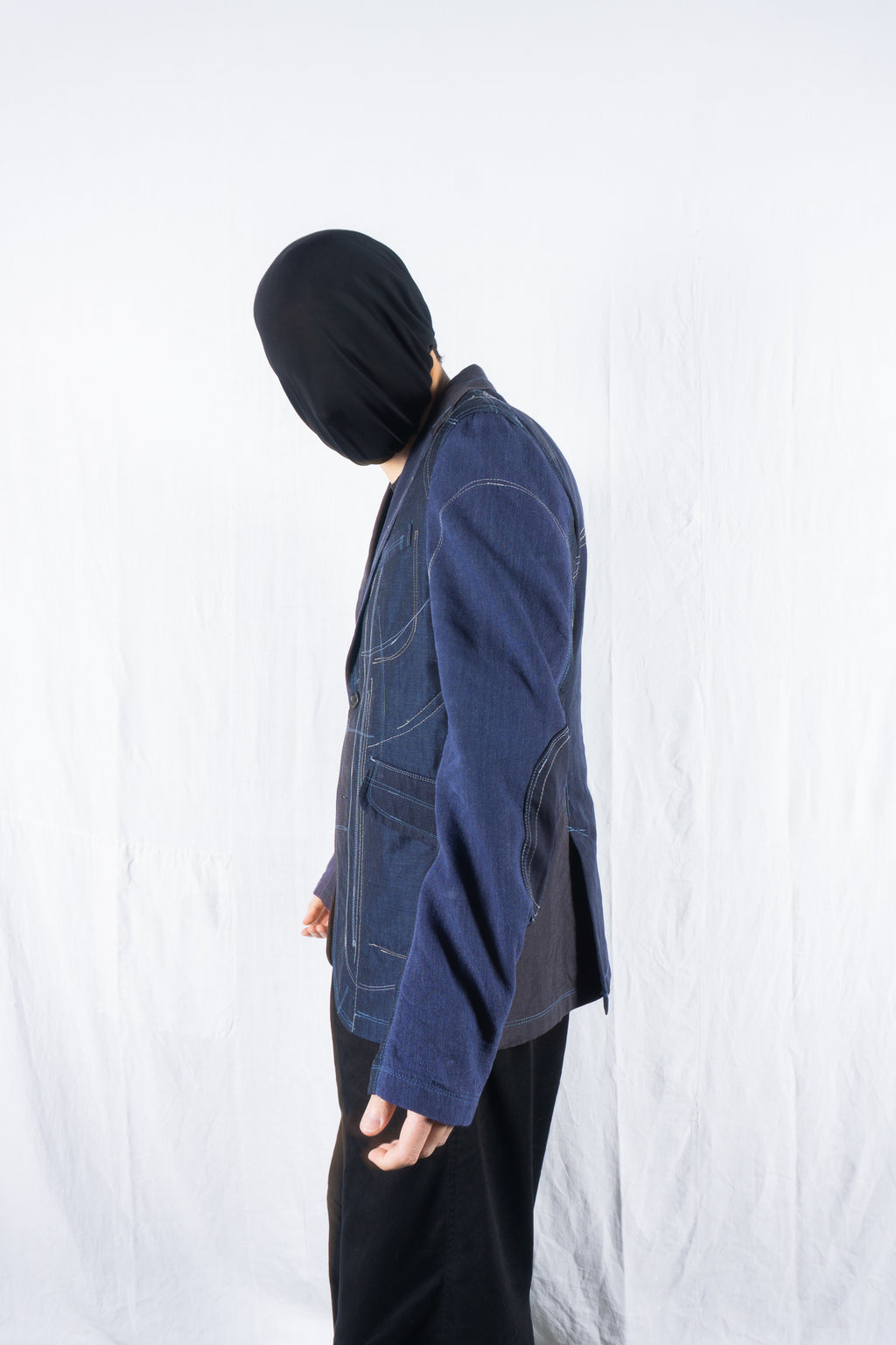 Junya Watanabe Man S/S 2021 patchwork jacket – side view | Recente Studio