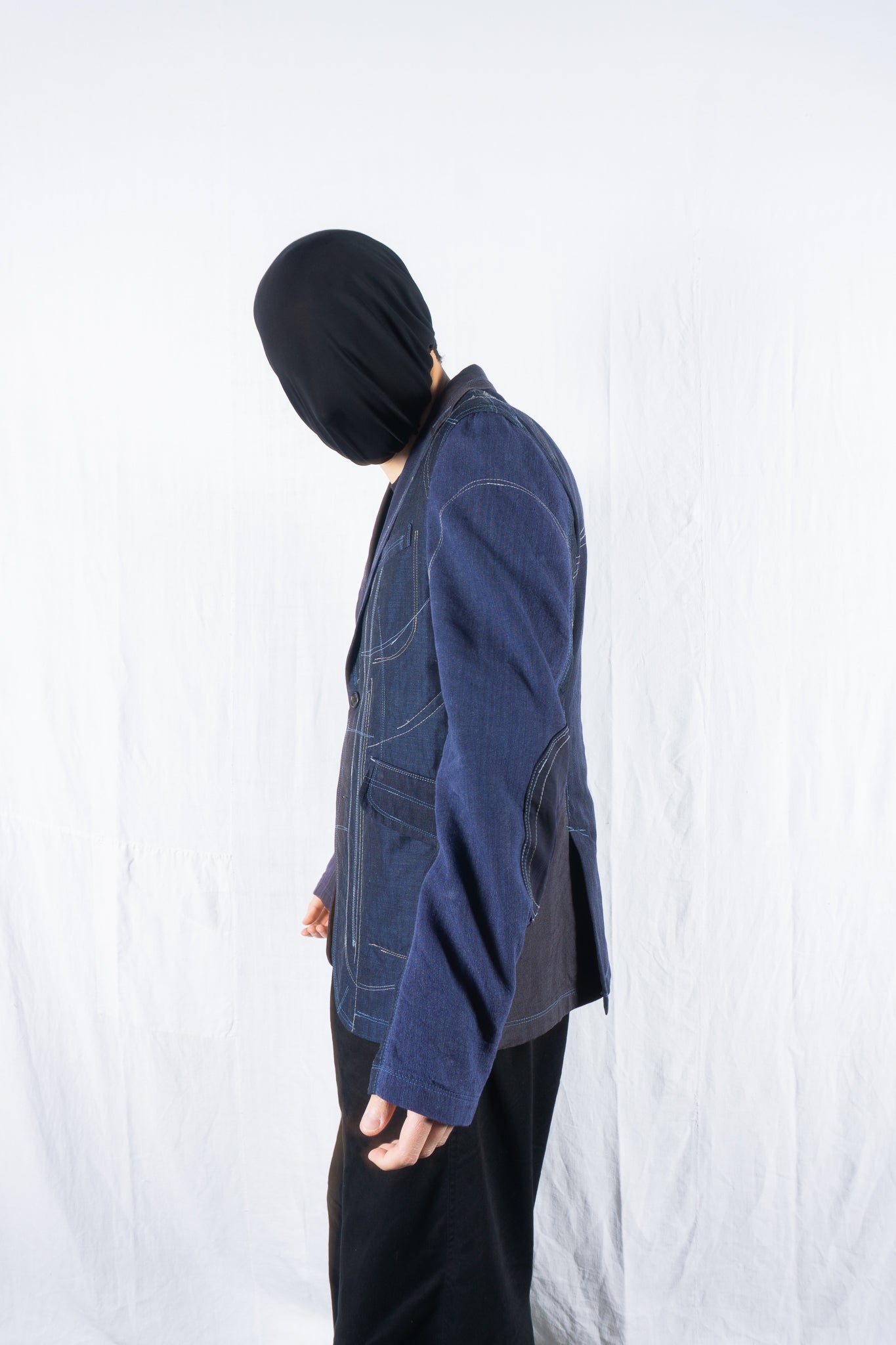 Junya Watanabe Man S/S 2021 patchwork jacket – side view | Recente Studio