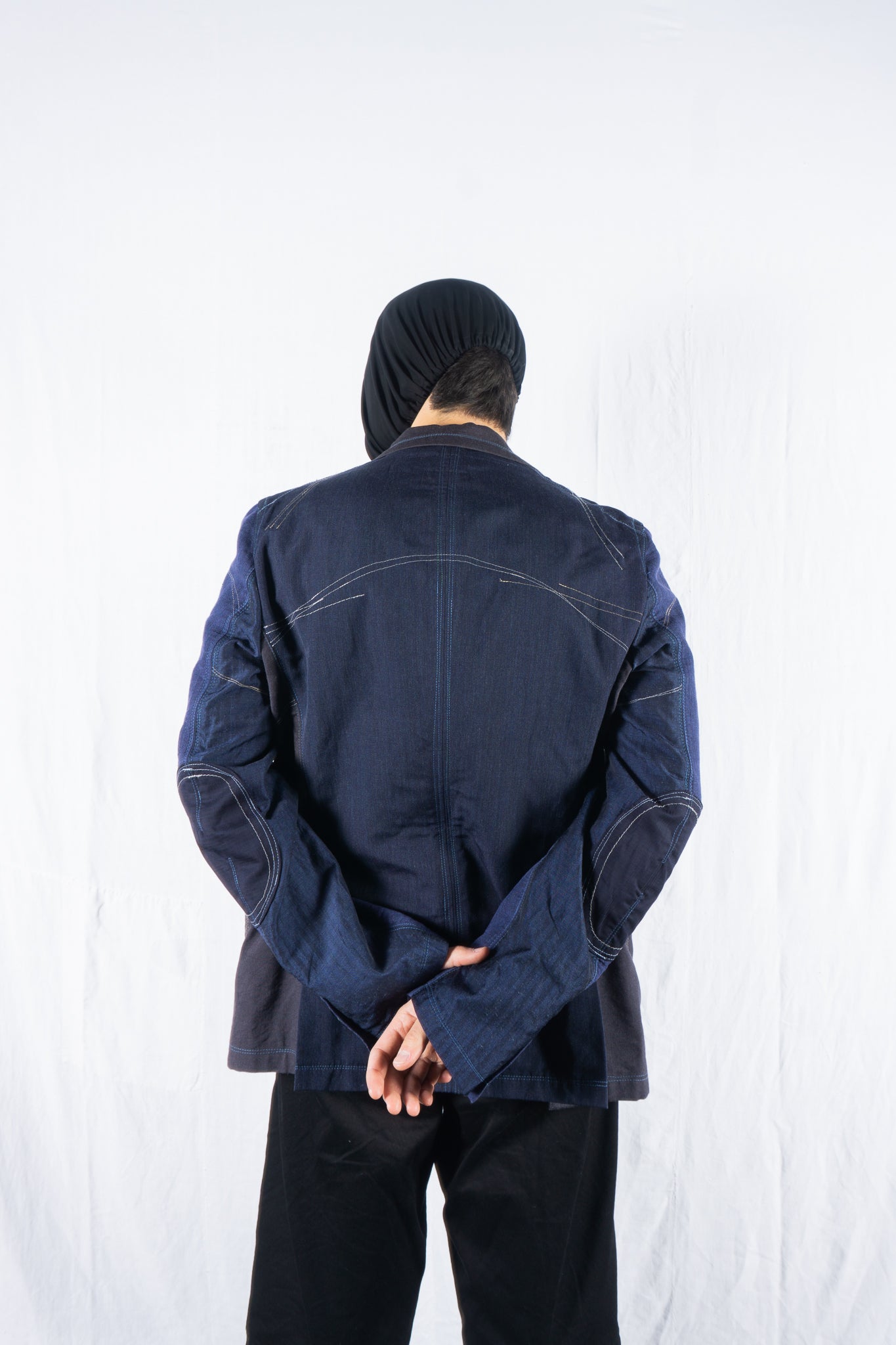 Junya Watanabe Man SS21 patchwork jacket – back view | Recente Studio