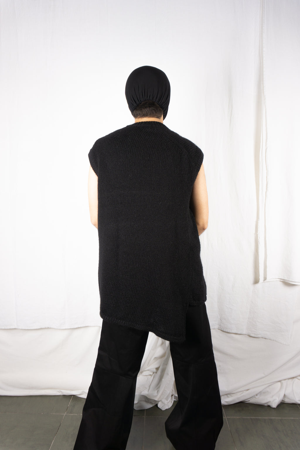 Comme des Garçons 1990s asymmetrical vest – full length | Recente Studio