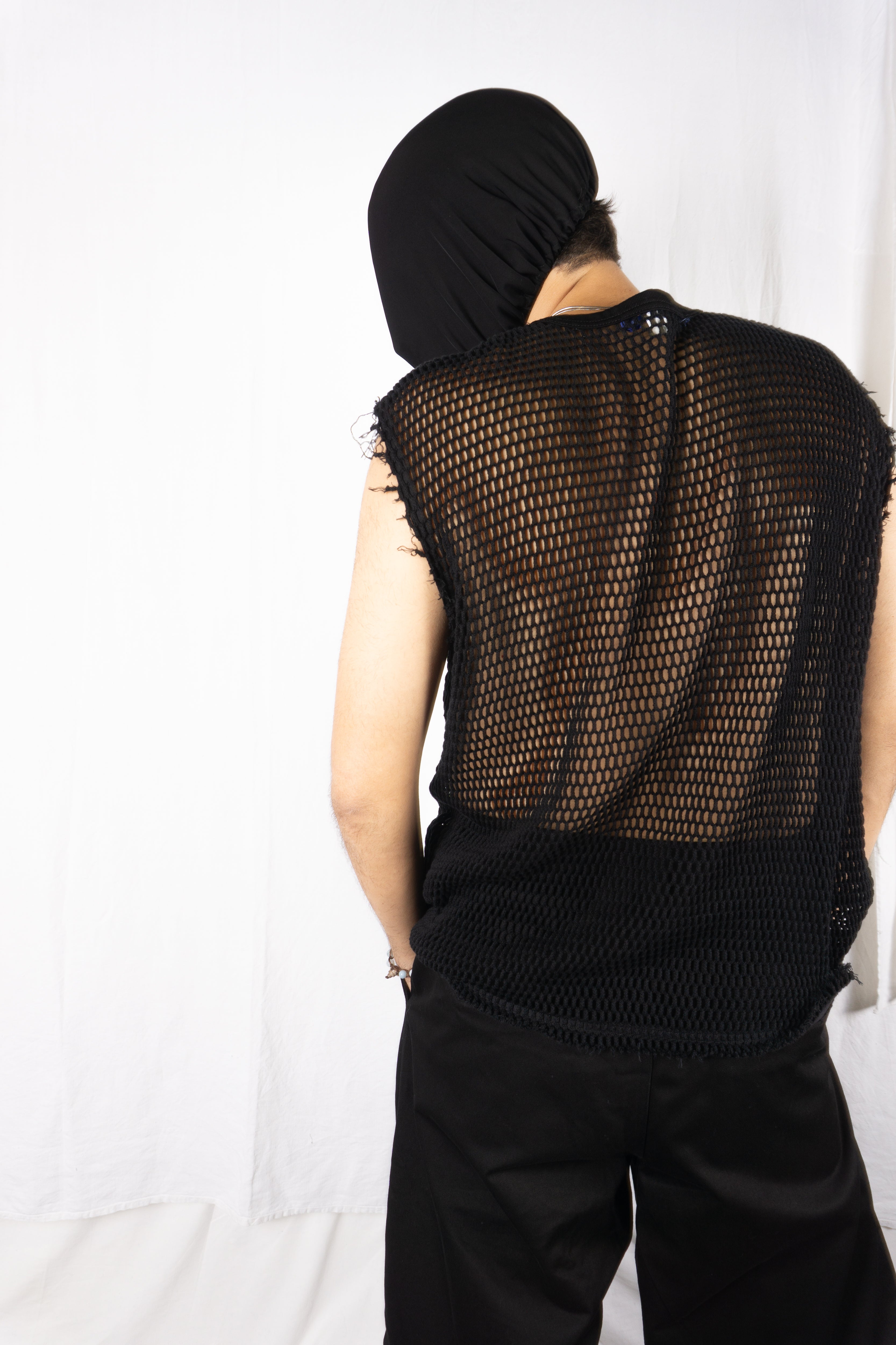 Junya Watanabe Man S/S 2024 net vest – net detail | Recente Studio