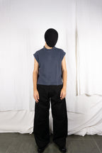 Issey Miyake Men 1980s logo vest – logo detail | Recente Studio
