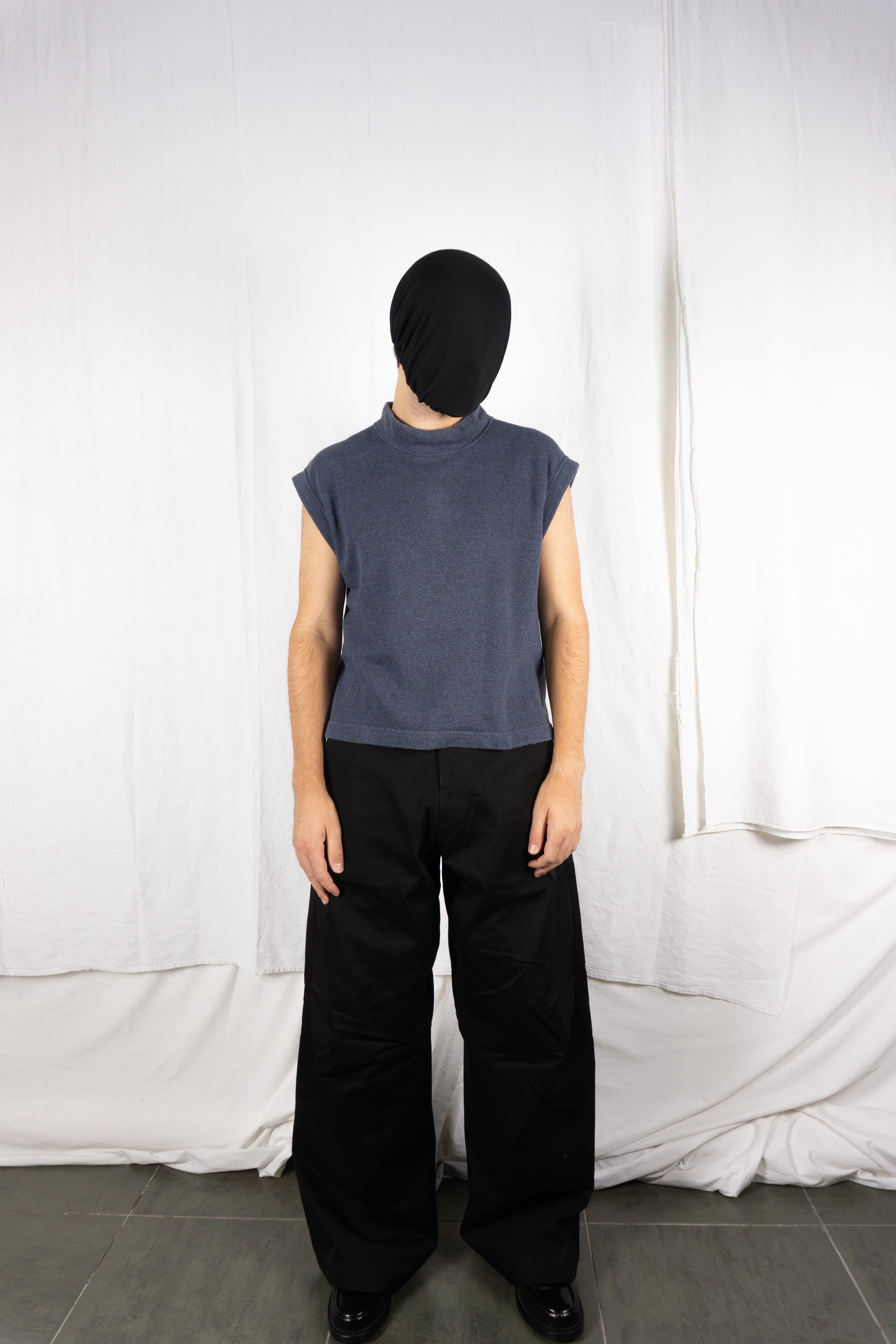 Issey Miyake Men 1980s logo vest – logo detail | Recente Studio