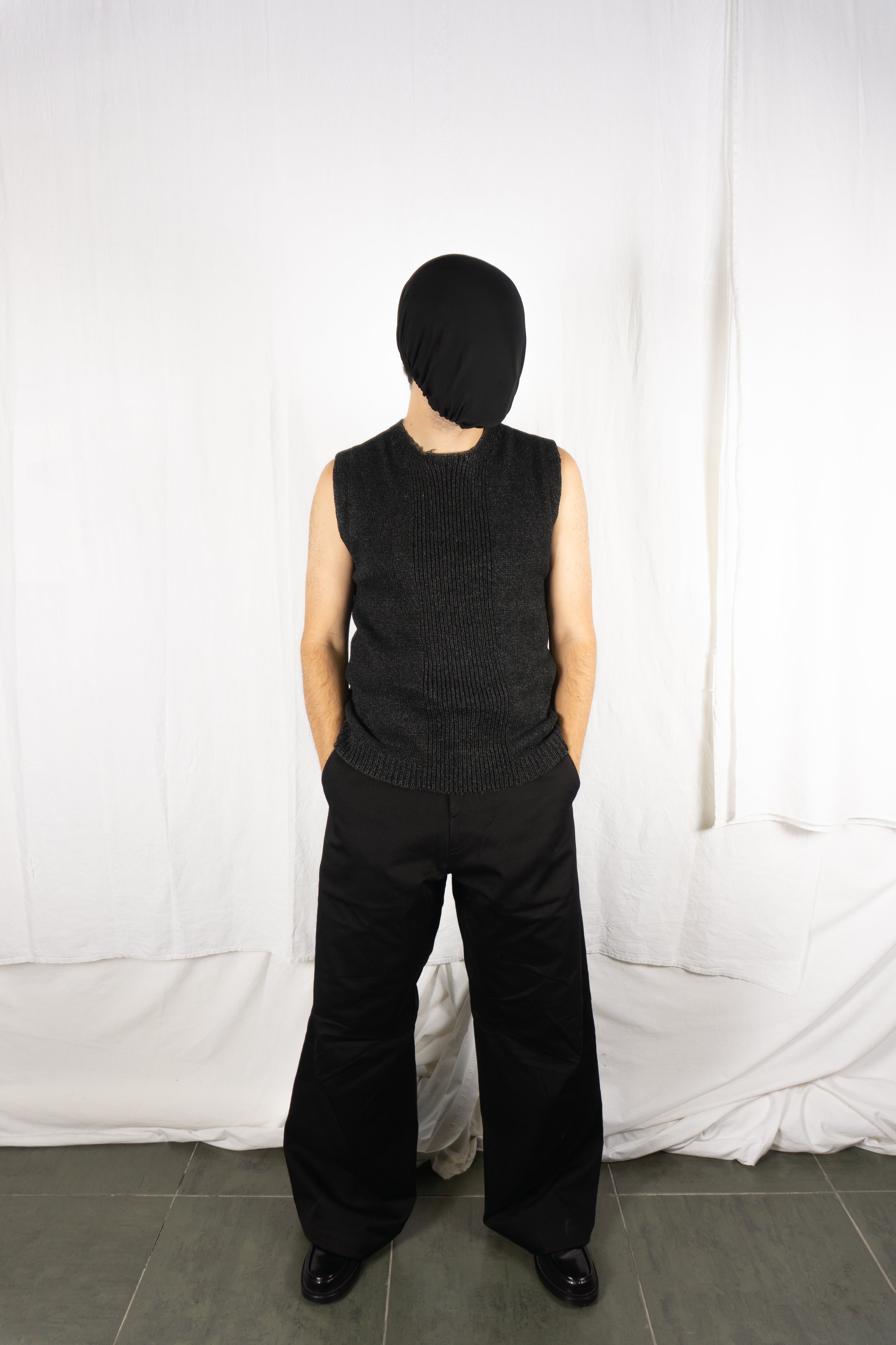 IM Issey Miyake Men 1990s vest – side view | Recente Studio