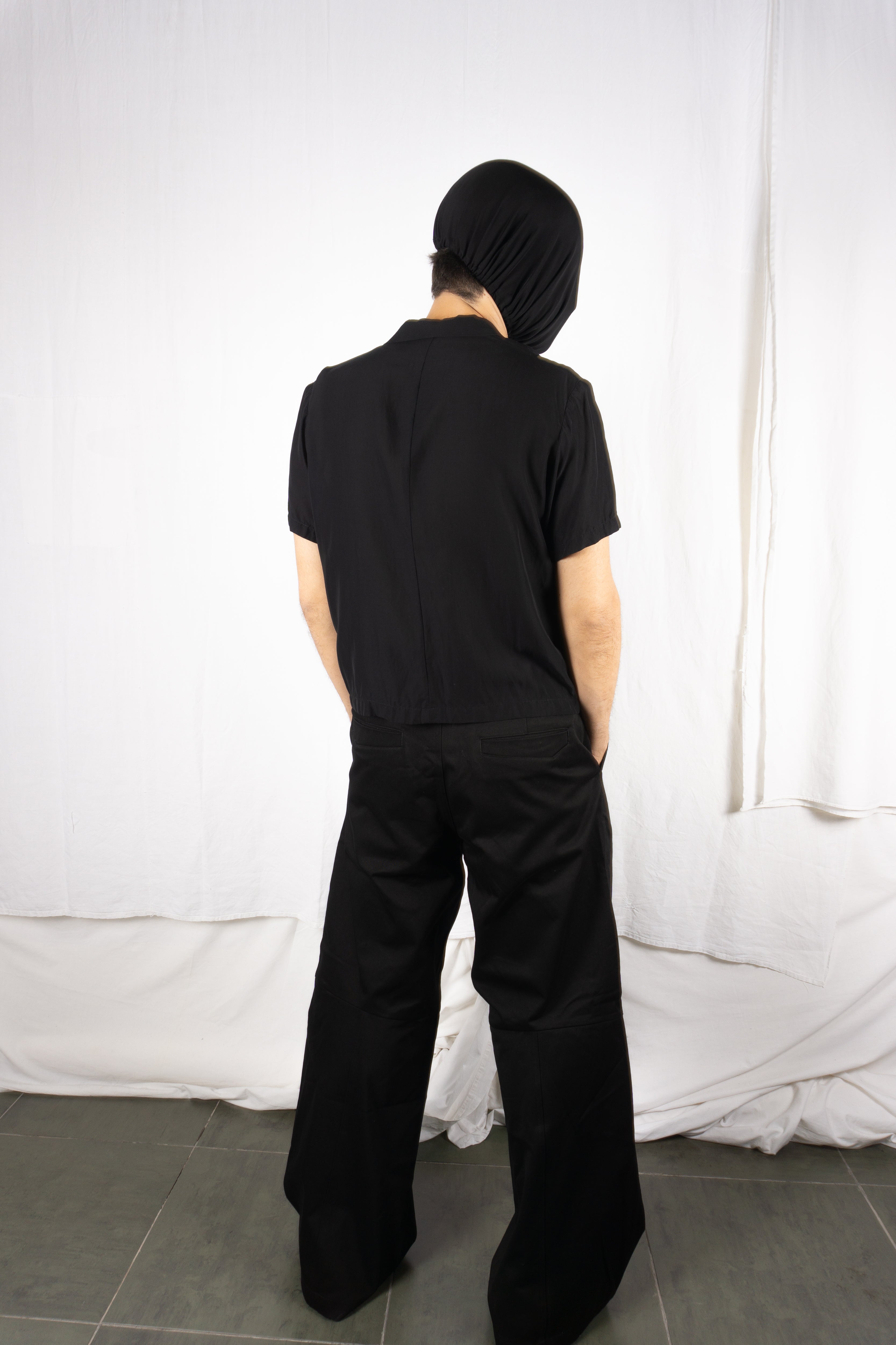 Y’s Yohji Yamamoto 2010s cropped shirt – full length | Recente Studio