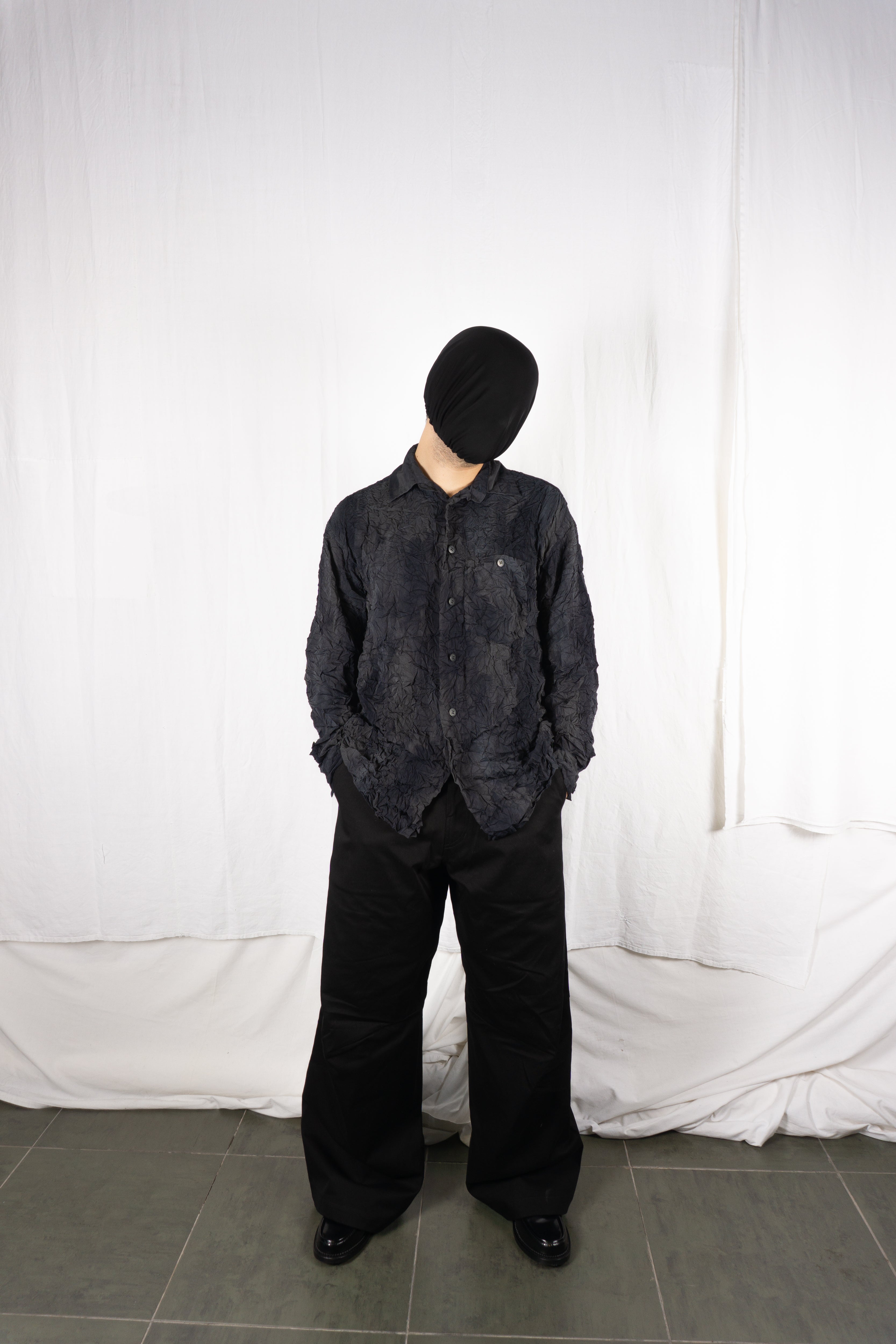 Issey Miyake A/W 1993 crinkle shirt – side view | Recente Studio