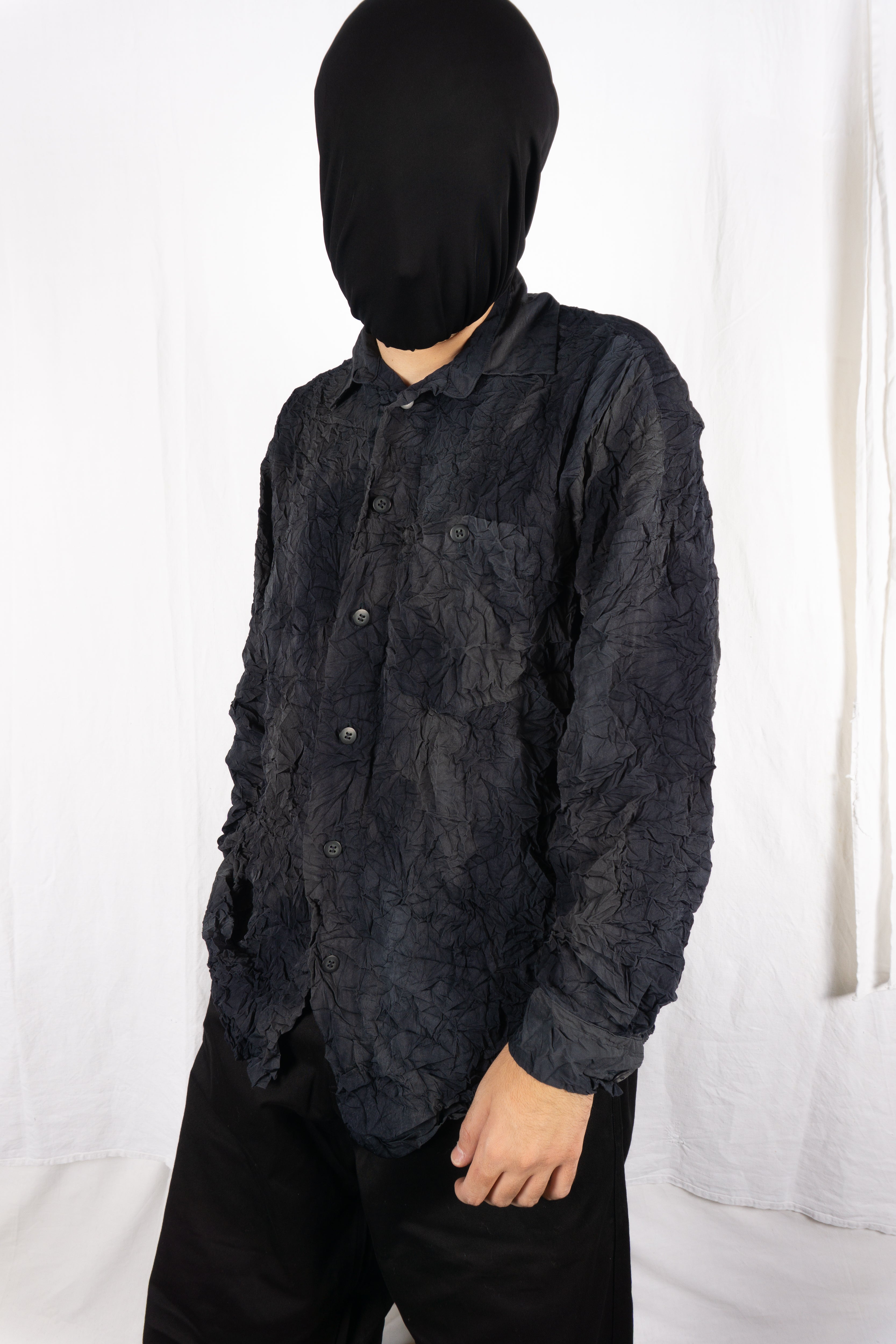 Issey Miyake A/W 1993 crinkle shirt – full length | Recente Studio