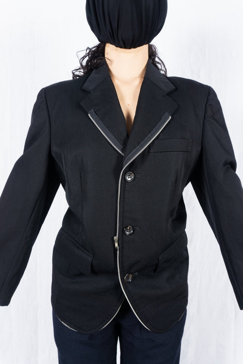 Comme des Garçons SS92 deformable zip jacket – side view | Recente Studio