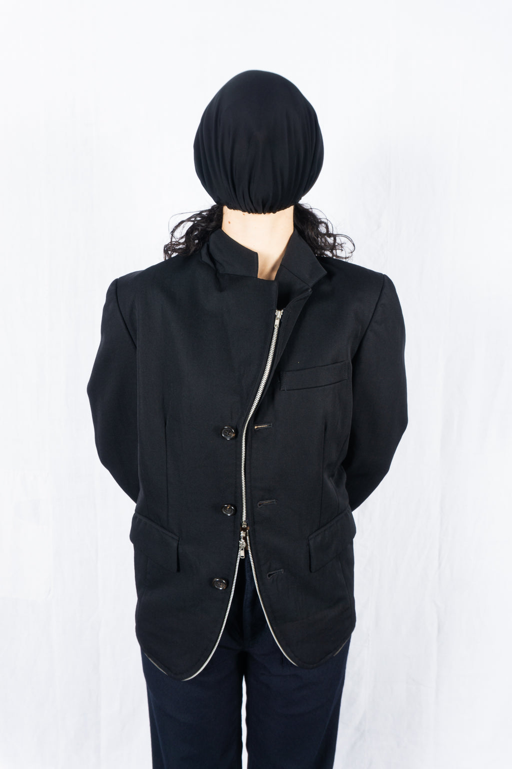 Comme des Garçons S/S 1992 deformable zip jacket – back view | Recente Studio