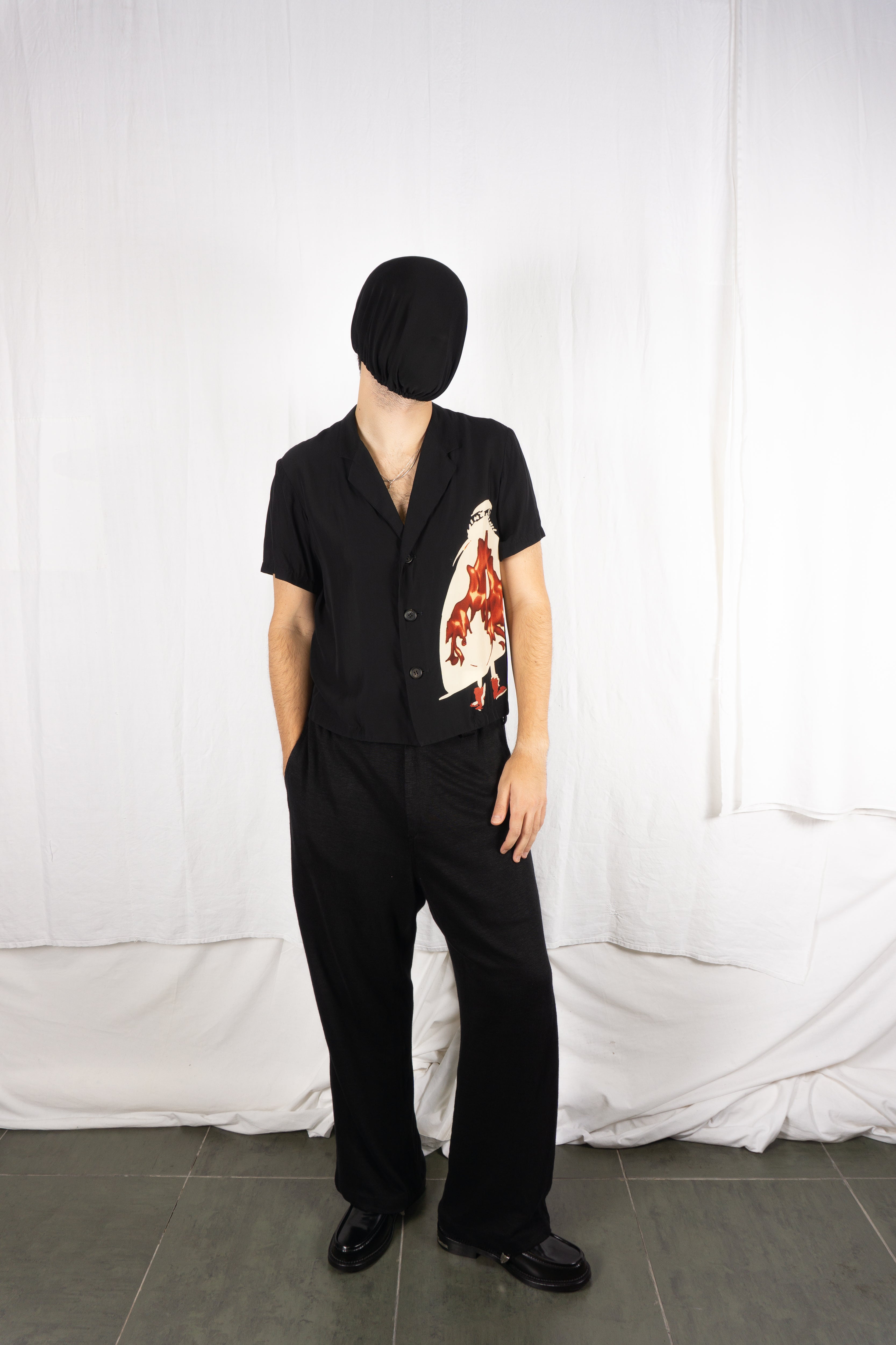 Yohji Yamamoto Pour Homme S/S 2016 linen pants – side view | Recente Studio