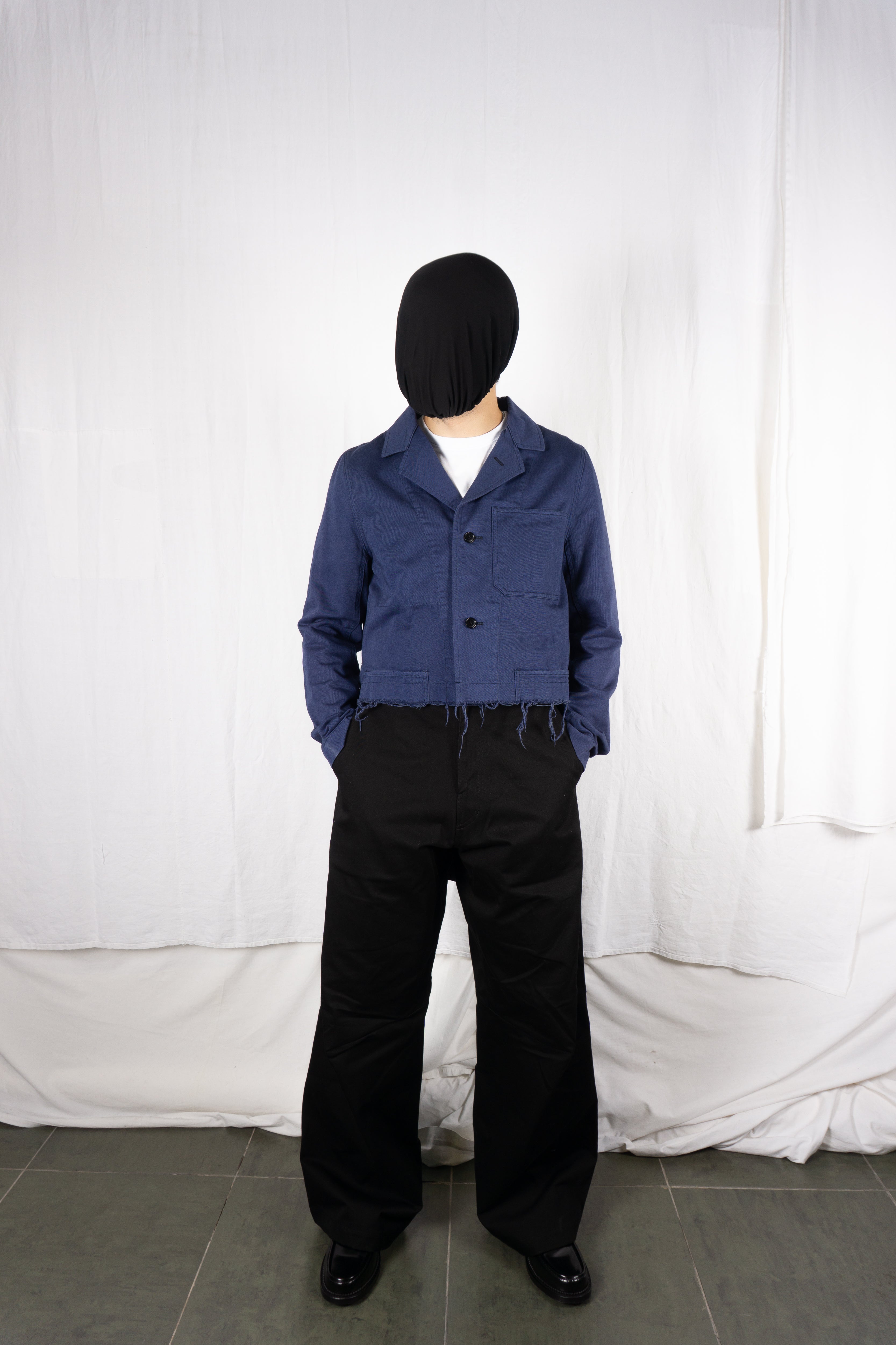 Ganryu Comme des Garçons SS17 asymmetrical jacket – back view | Recente Studio