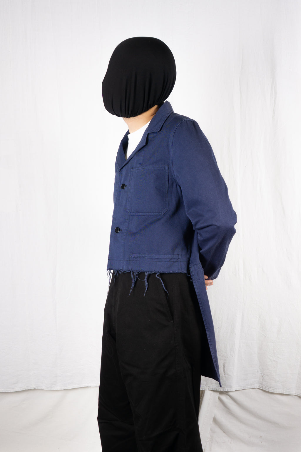 Ganryu Comme des Garçons S/S 2017 asymmetrical jacket – side view | Recente Studio