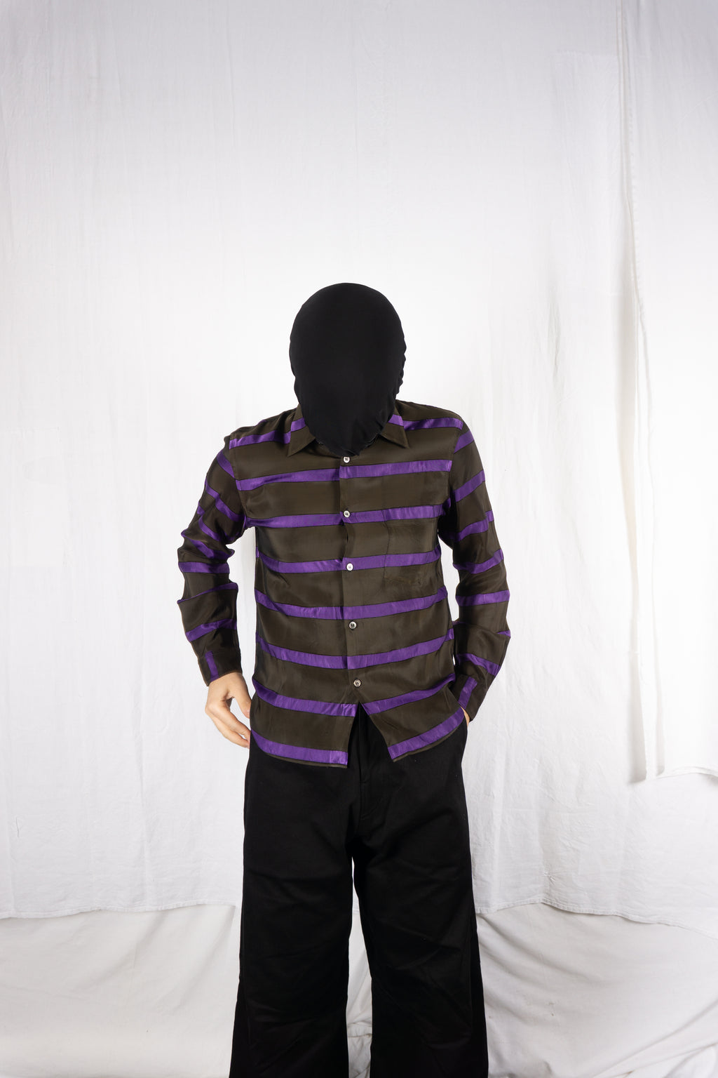 Comme des Garçons Homme Plus AW01 psychedelic shirt – full length | Recente Studio
