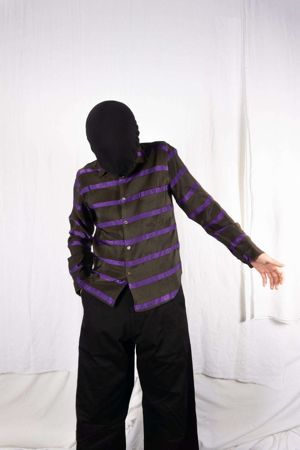 Comme des Garçons Homme Plus A/W 2001 psychedelic shirt – back view | Recente Studio