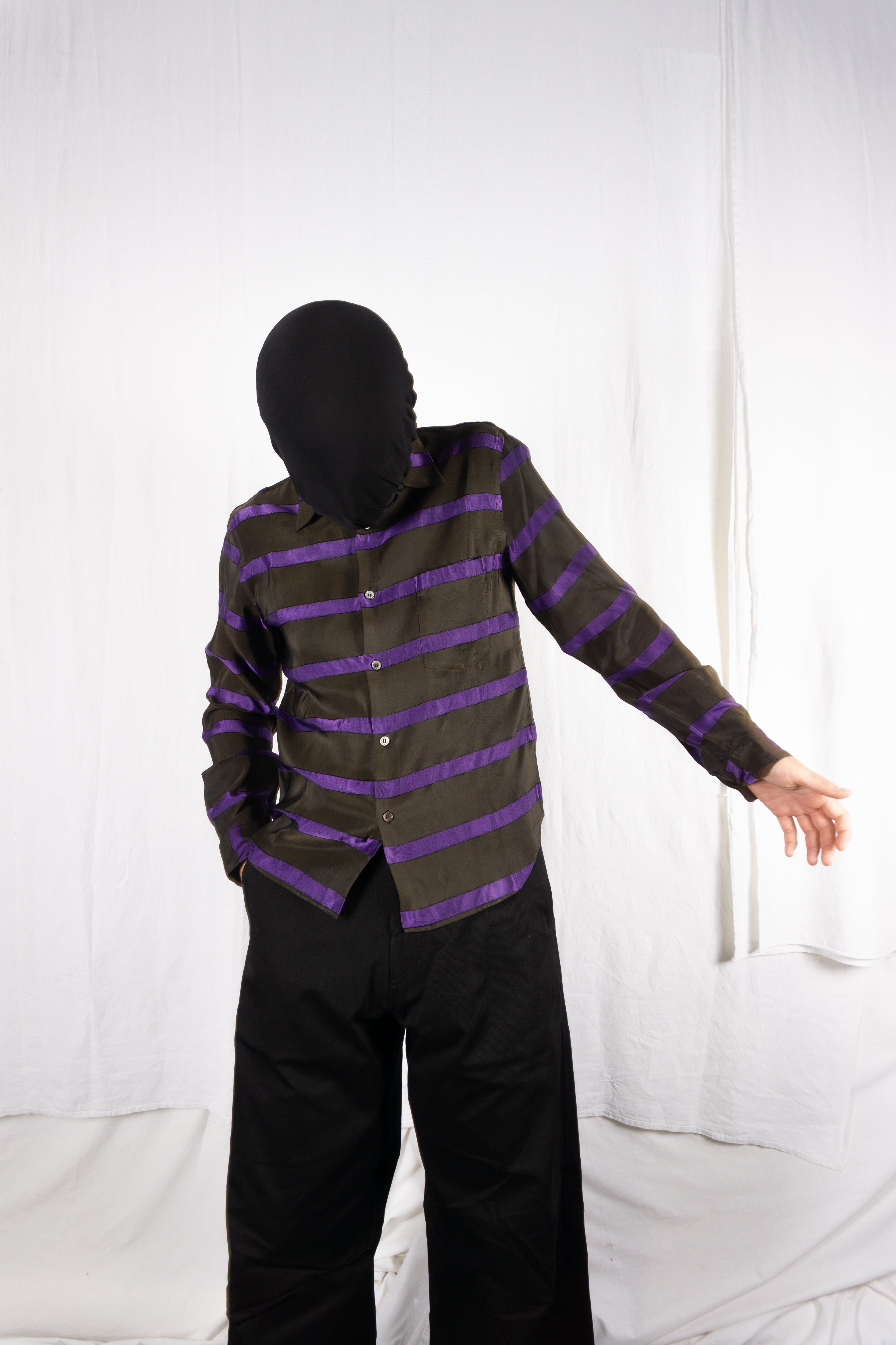 Comme des Garçons Homme Plus A/W 2001 psychedelic shirt – back view | Recente Studio