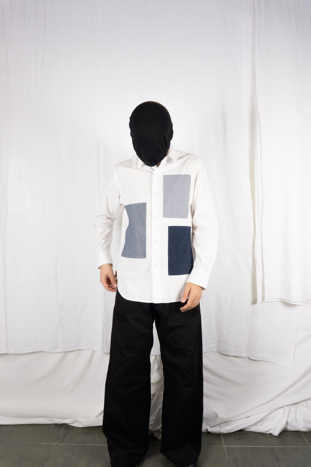 Ganryu Comme des Garçons S/S 2016 patchwork shirt – side view | Recente Studio