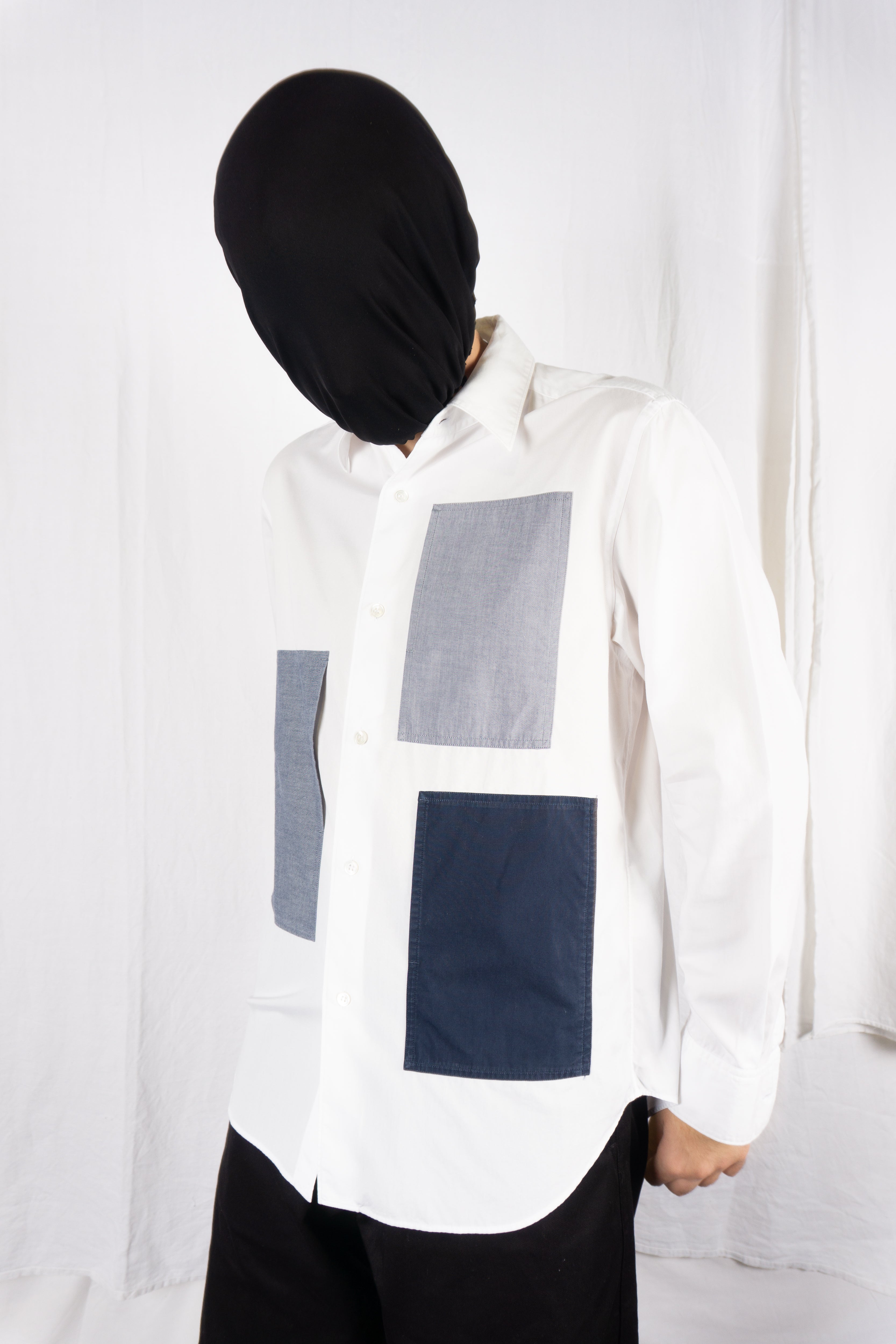 Ganryu Comme des Garçons SS16 patchwork shirt – back view | Recente Studio