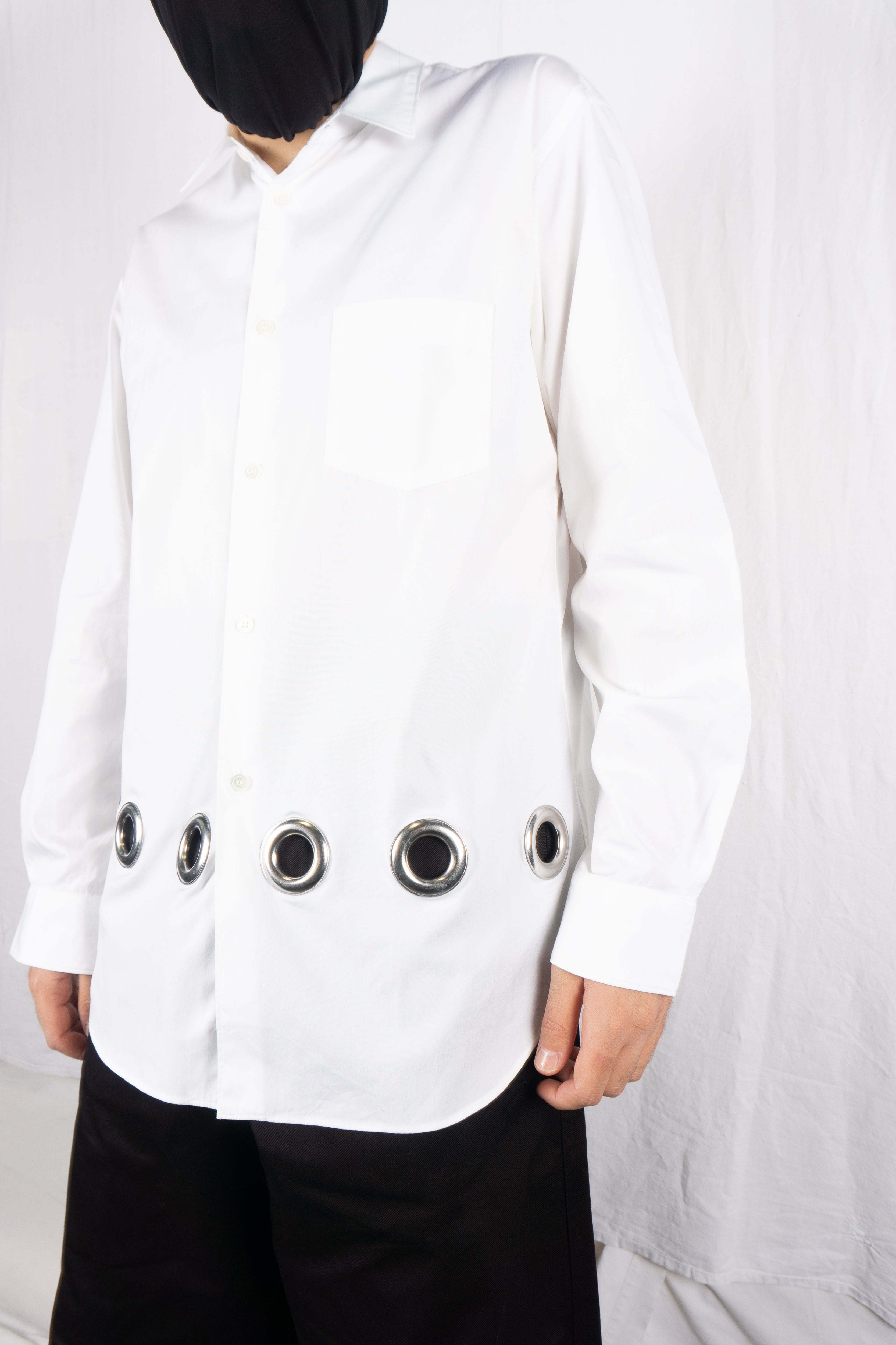 Comme des Garçons SHIRT rings shirt – back view | Recente Studio