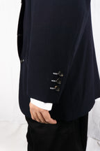 Comme des Garçons Homme Plus S/S 1992 stitched jacket – worn view | Recente Studio