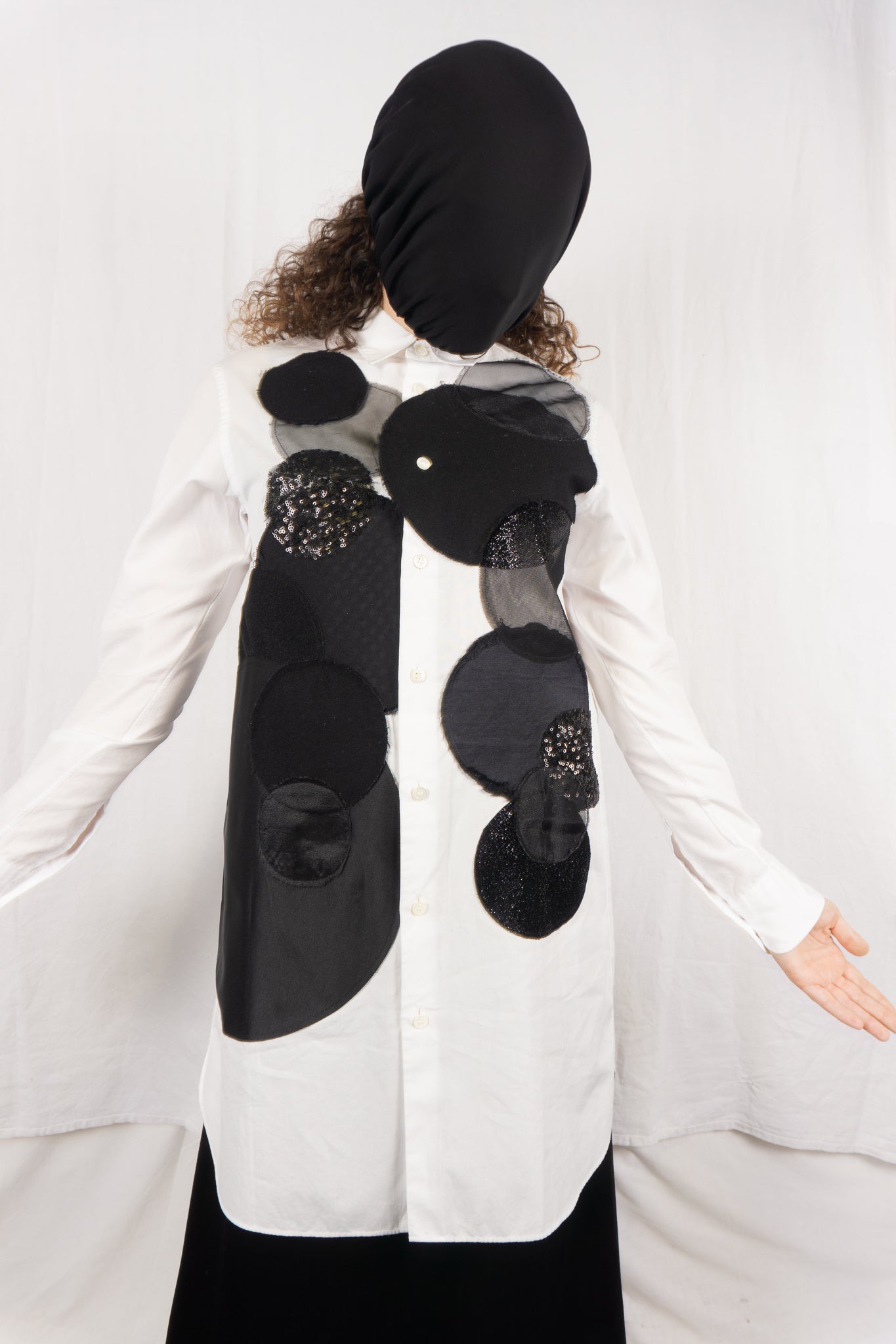 Junya Watanabe A/W 2014 patchwork shirt – side view | Recente Studio