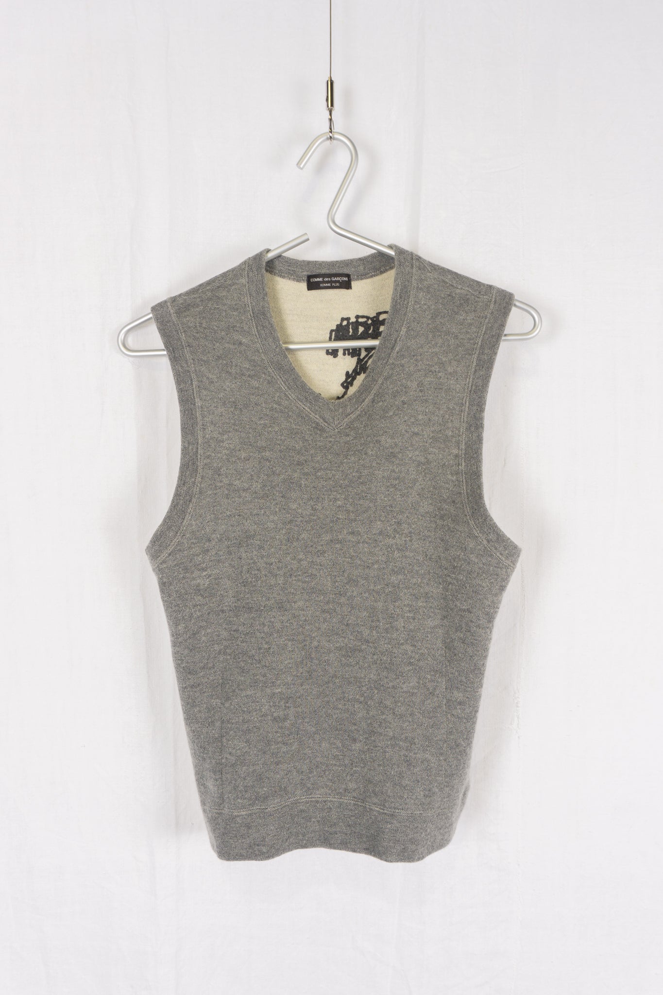 Comme des Garçons Homme Plus SS04 wool vest – back view | Recente Studio