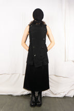 Y's Yohji Yamamoto 2010s sleeveless trench – side view | Recente Studio