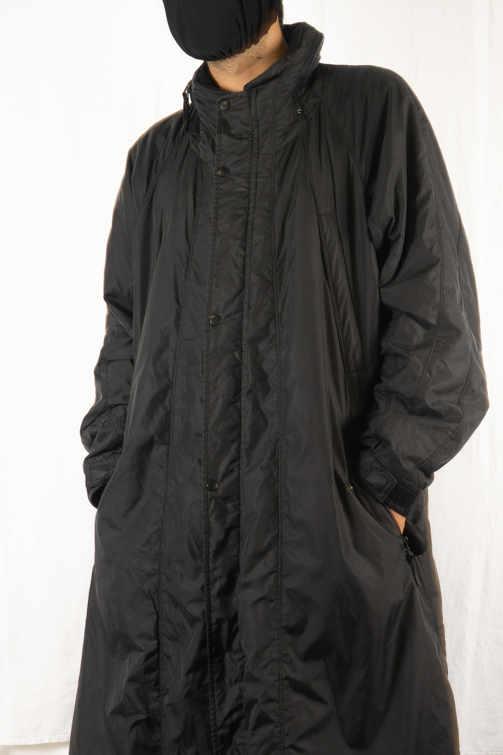 Issey Miyake White Label 2000s parachute coat – full length | Recente Studio