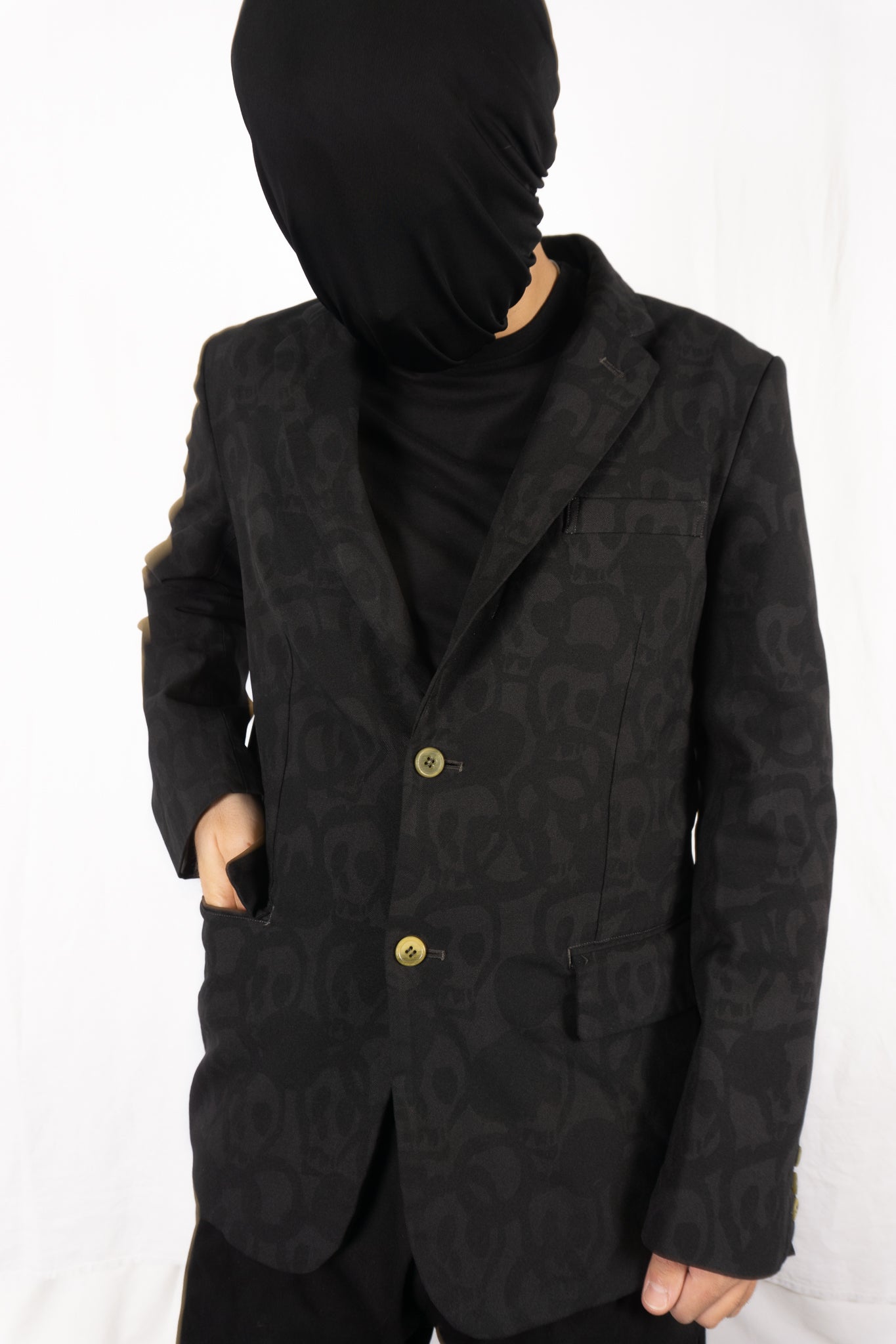 Comme des Garçons Homme Plus SS11 skull printed jacket – back view | Recente Studio