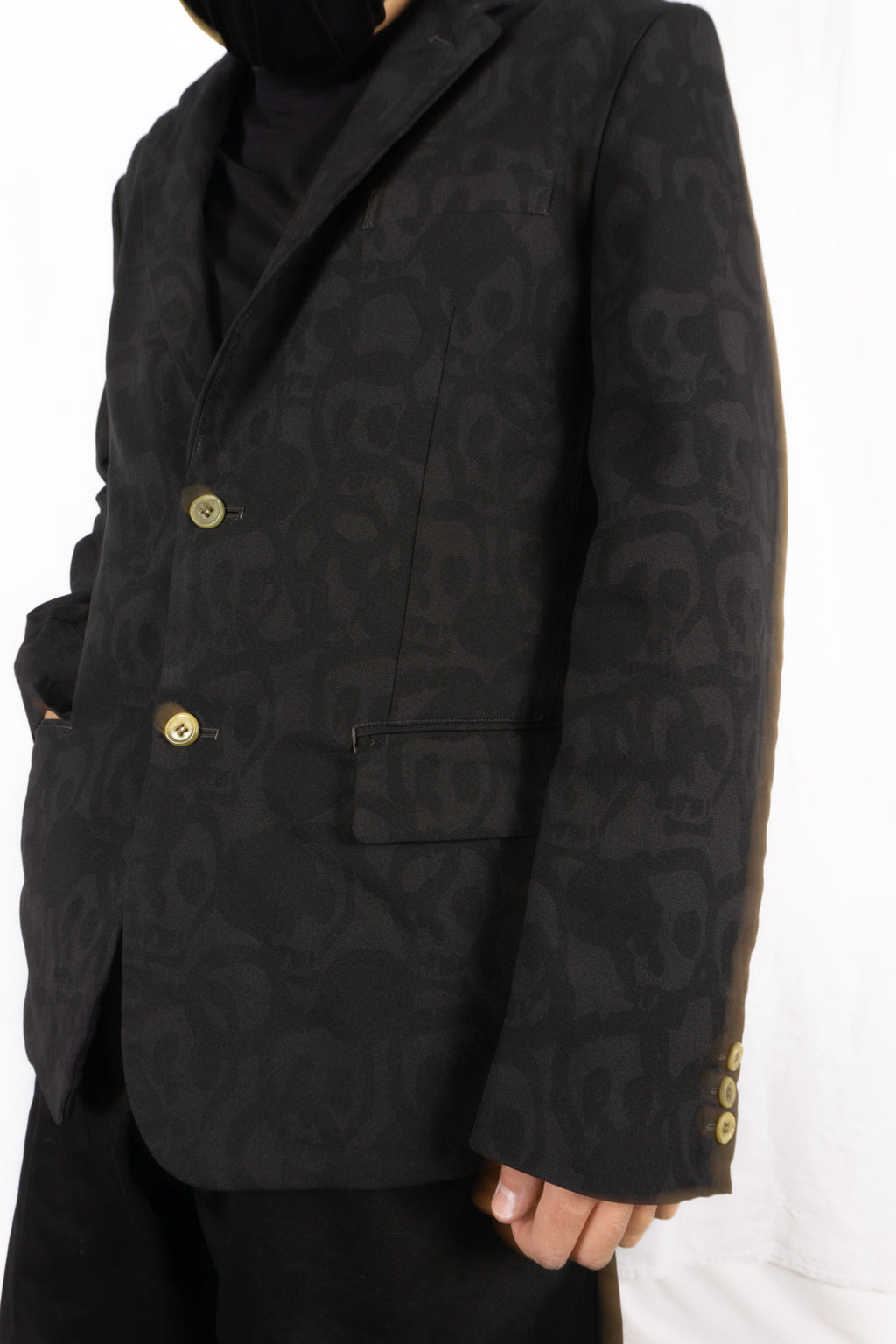 Comme des Garçons Homme Plus S/S 2011 skull printed jacket – print detail | Recente Studio