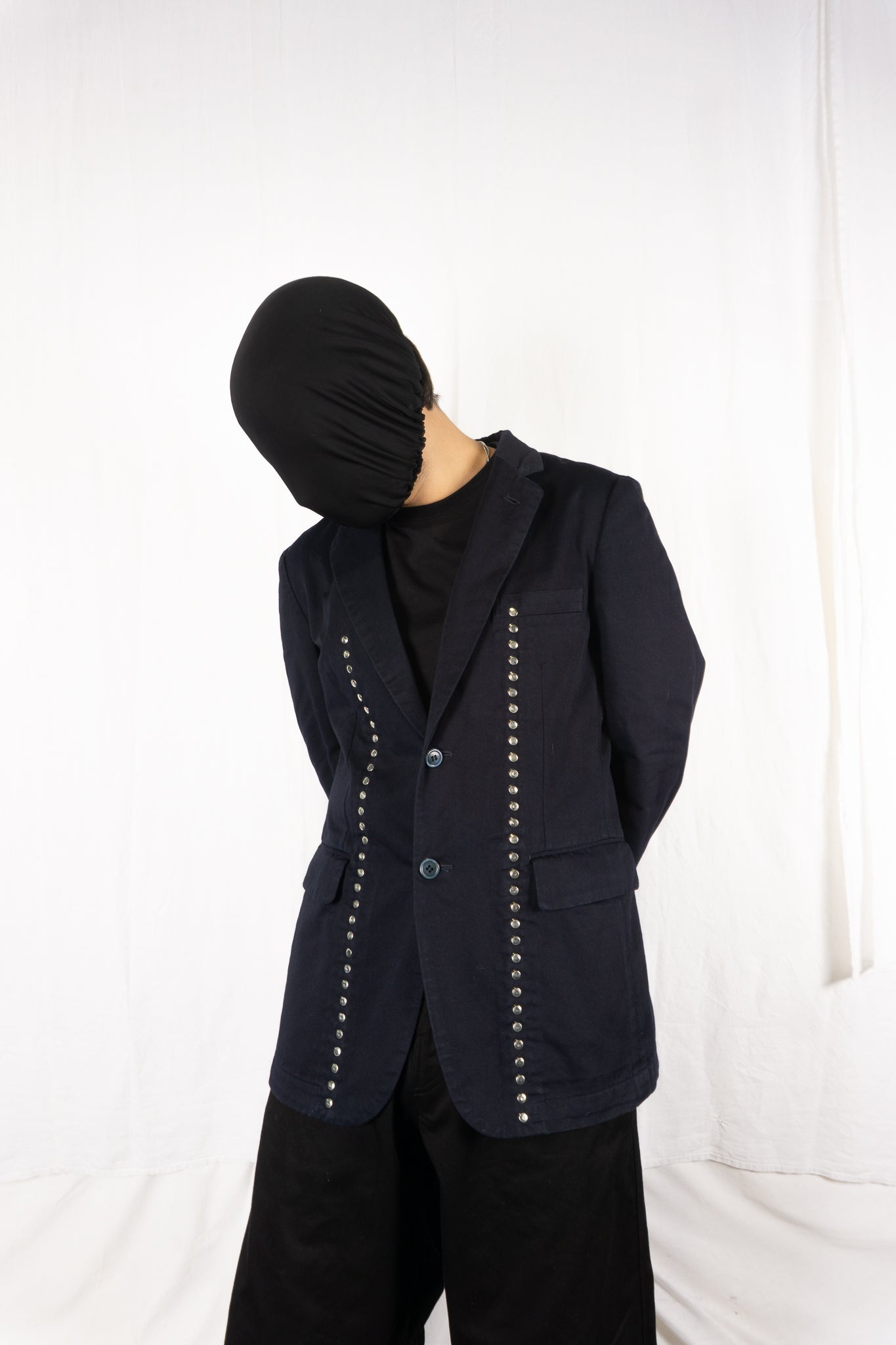 Comme des Garçons Homme Plus Evergreen SS07 studded jacket – side view | Recente Studio