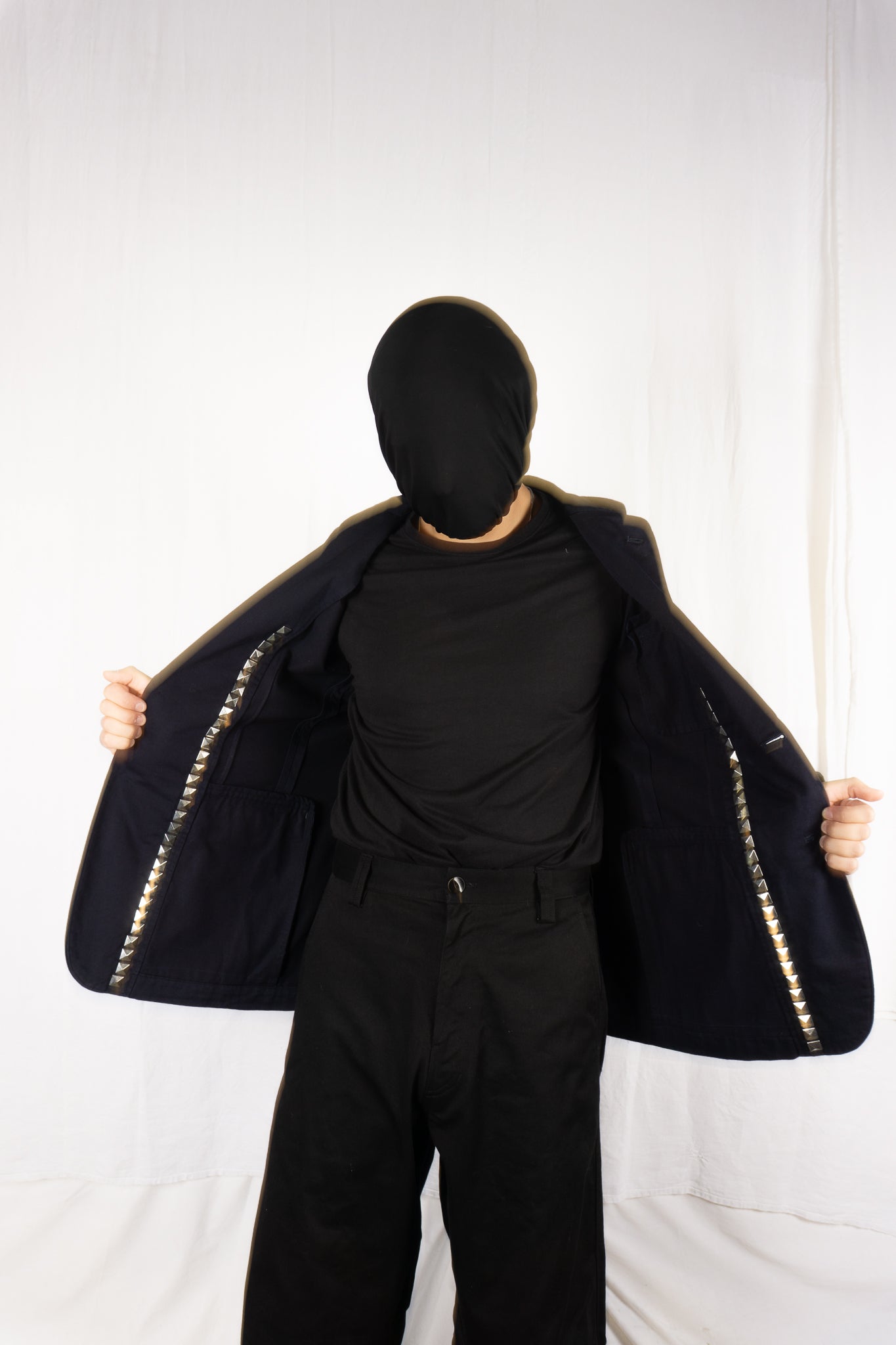 Comme des Garçons Homme Plus Evergreen S/S 2007 studded jacket – open front | Recente Studio