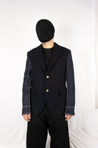 Junya Watanabe Man A/W 2019 wool denim sleeves jacket – front view | Recente Studio