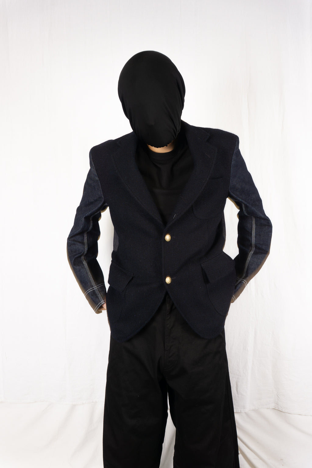 Junya Watanabe Man A/W 2019 wool denim sleeves jacket – side view | Recente Studio