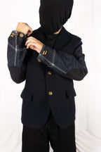 Junya Watanabe Man AW19 wool denim sleeves jacket – back view | Recente Studio