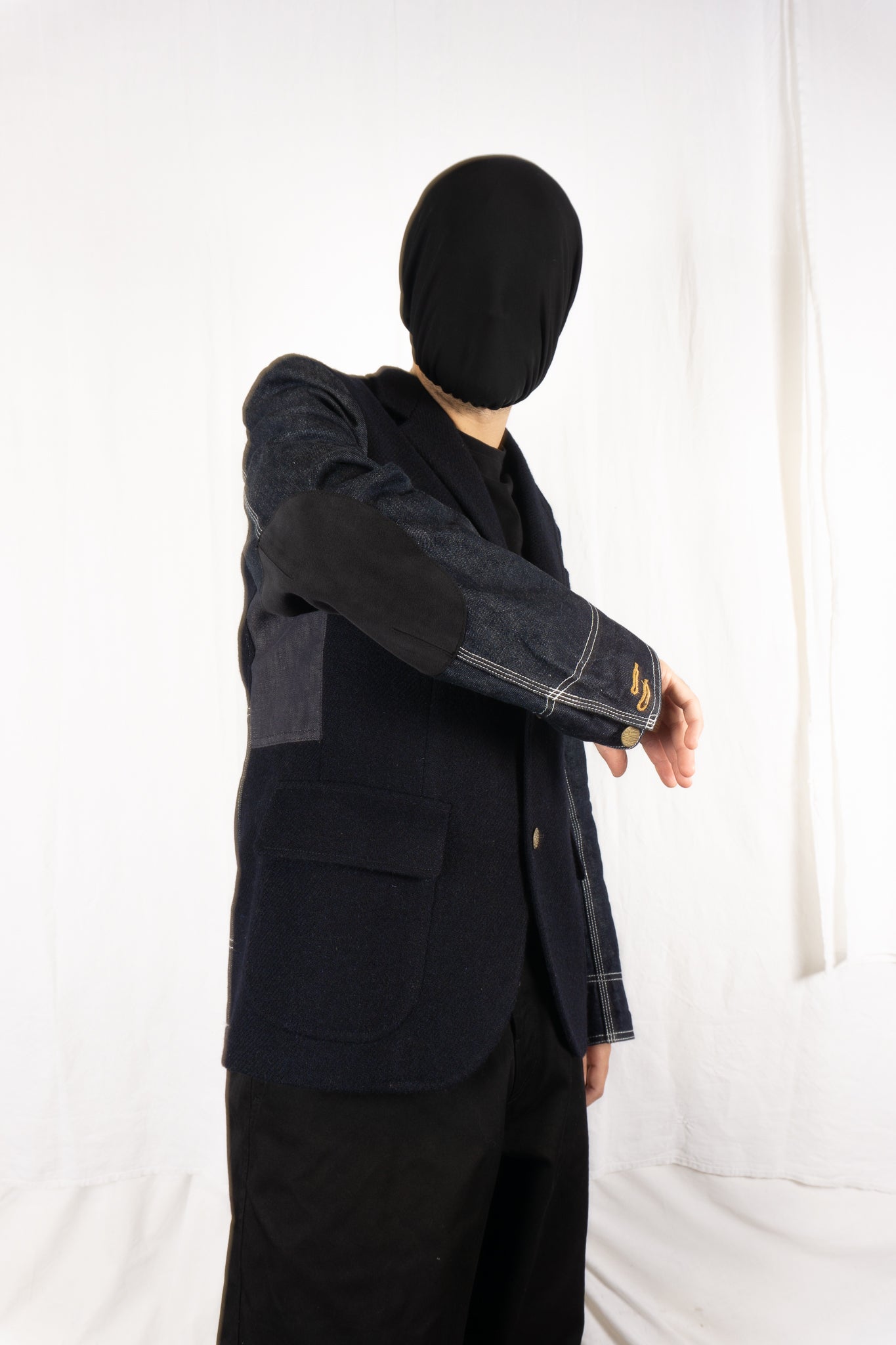 Junya Watanabe Man AW19 wool denim sleeves jacket – sleeve detail | Recente Studio