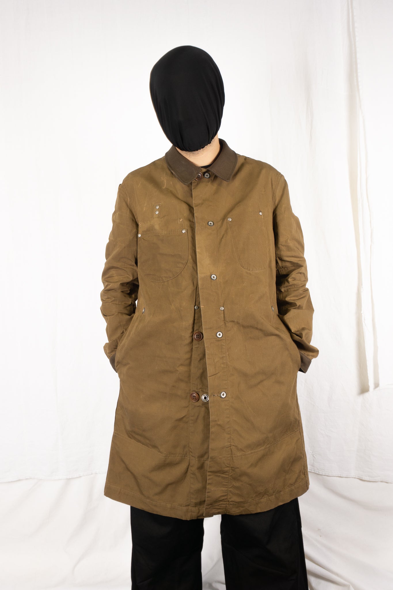 Junya Watanabe Man x Seil Marschall S/S 2014 reversible coat – front view | Recente Studio